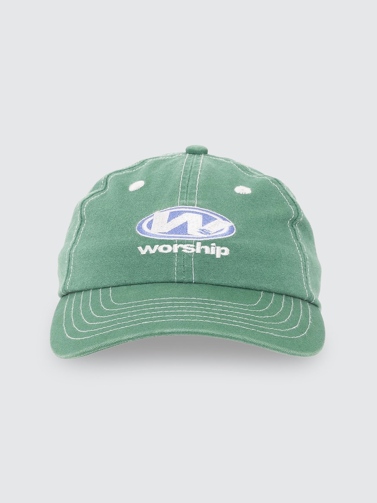 Sonic 6 Panel Canvas Hat - Eden Green