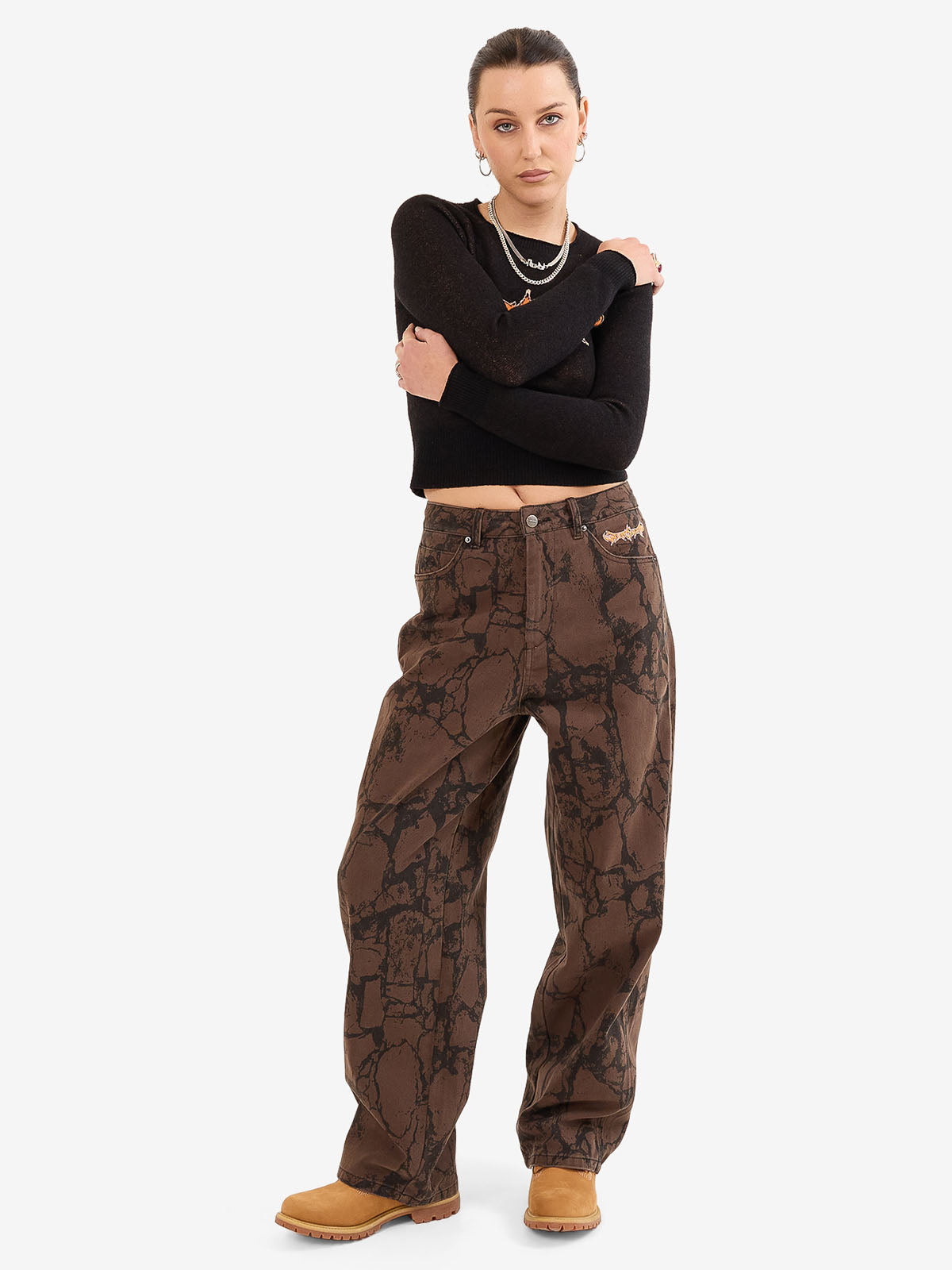 Blackwood Big Baggy Jean - Chocolate