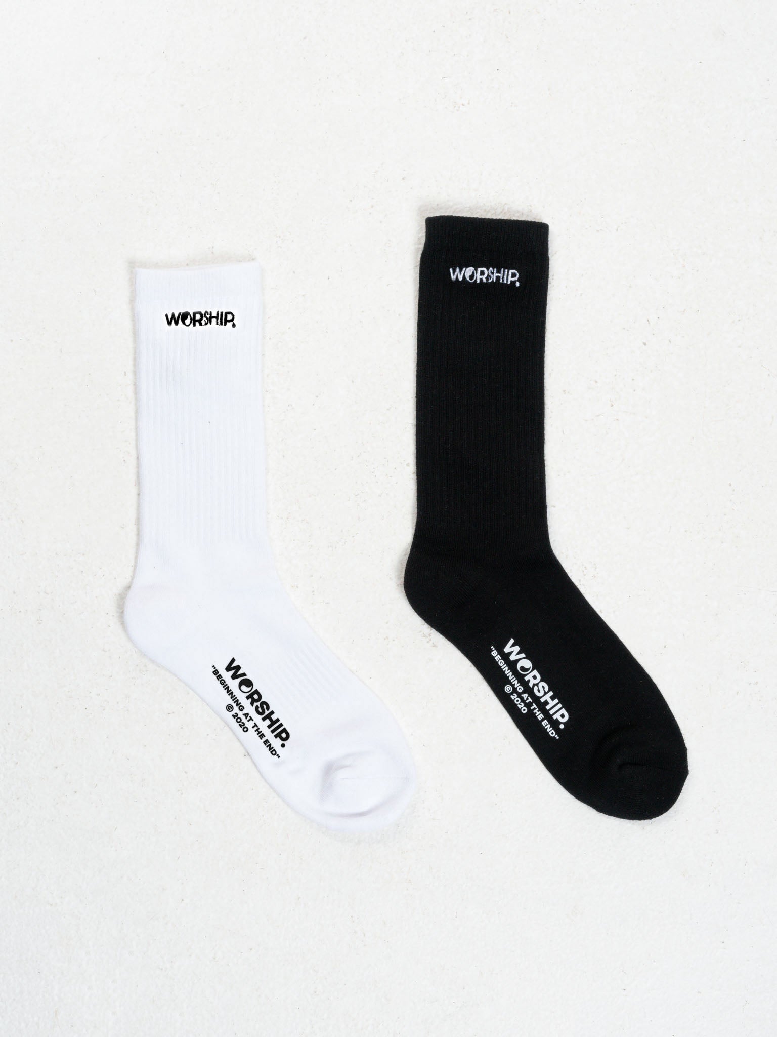 Core Socks 2 Pack - White-Black