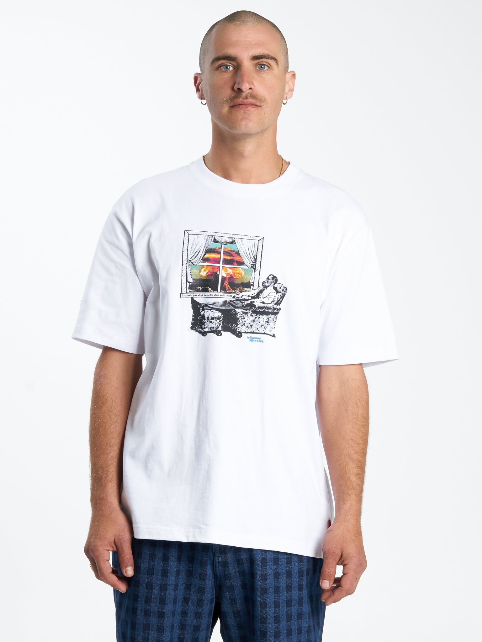 Die Laughing Tee - White