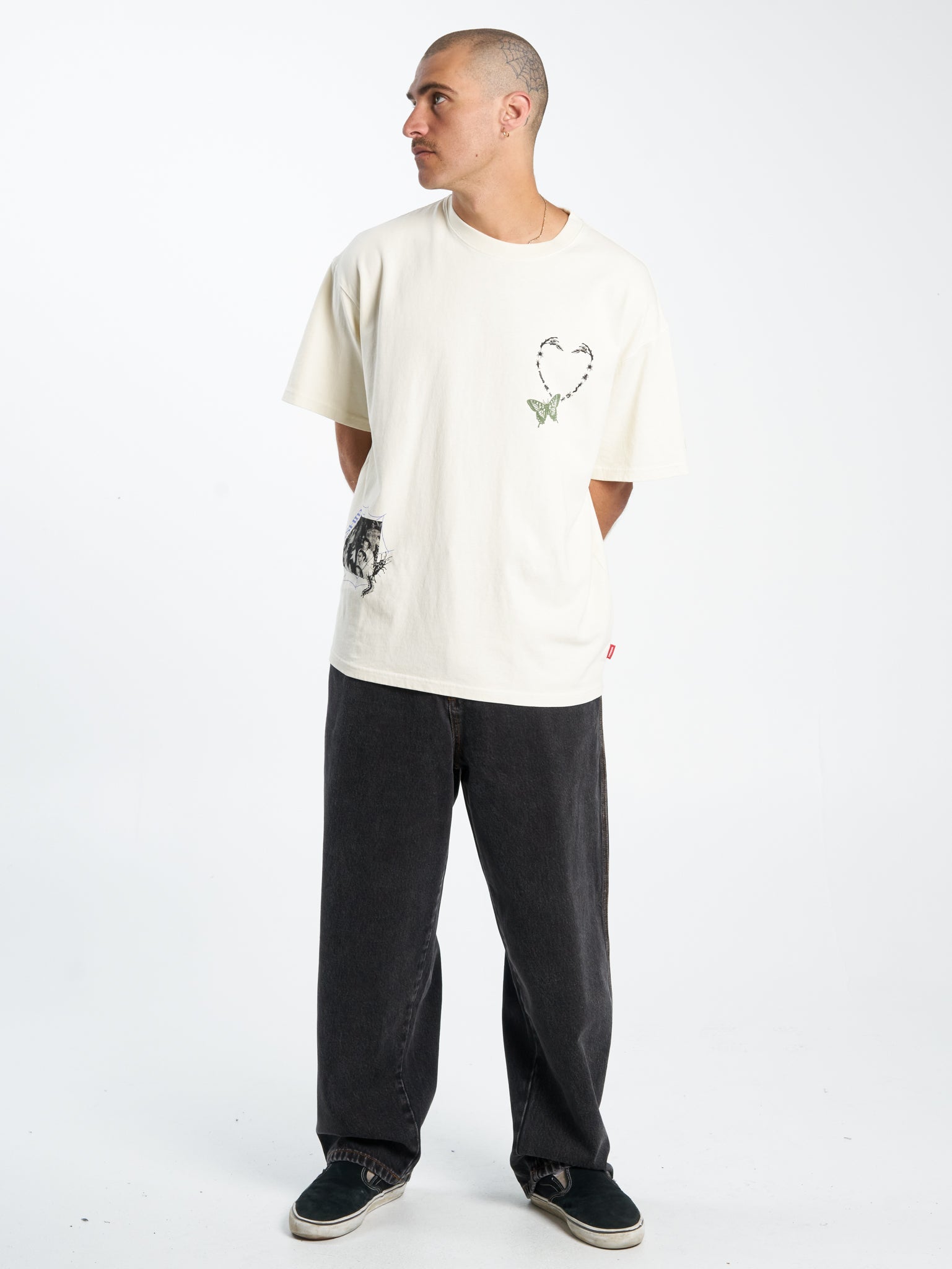Creatures Oversize Tee - Bone