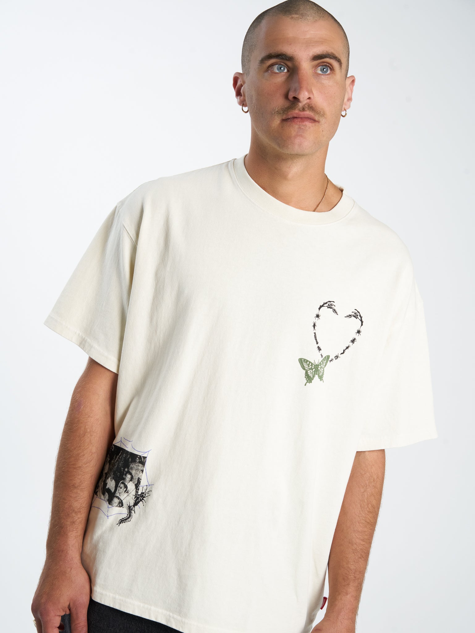 Creatures Oversize Tee - Bone