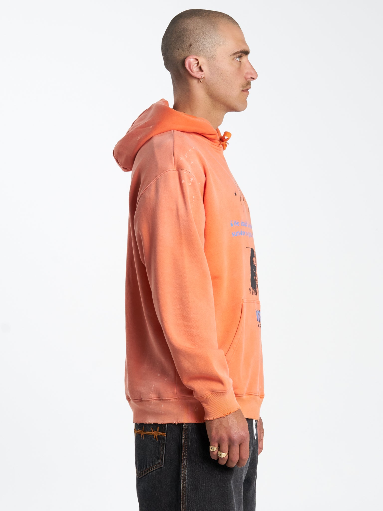 Smile More Hood - County Orange