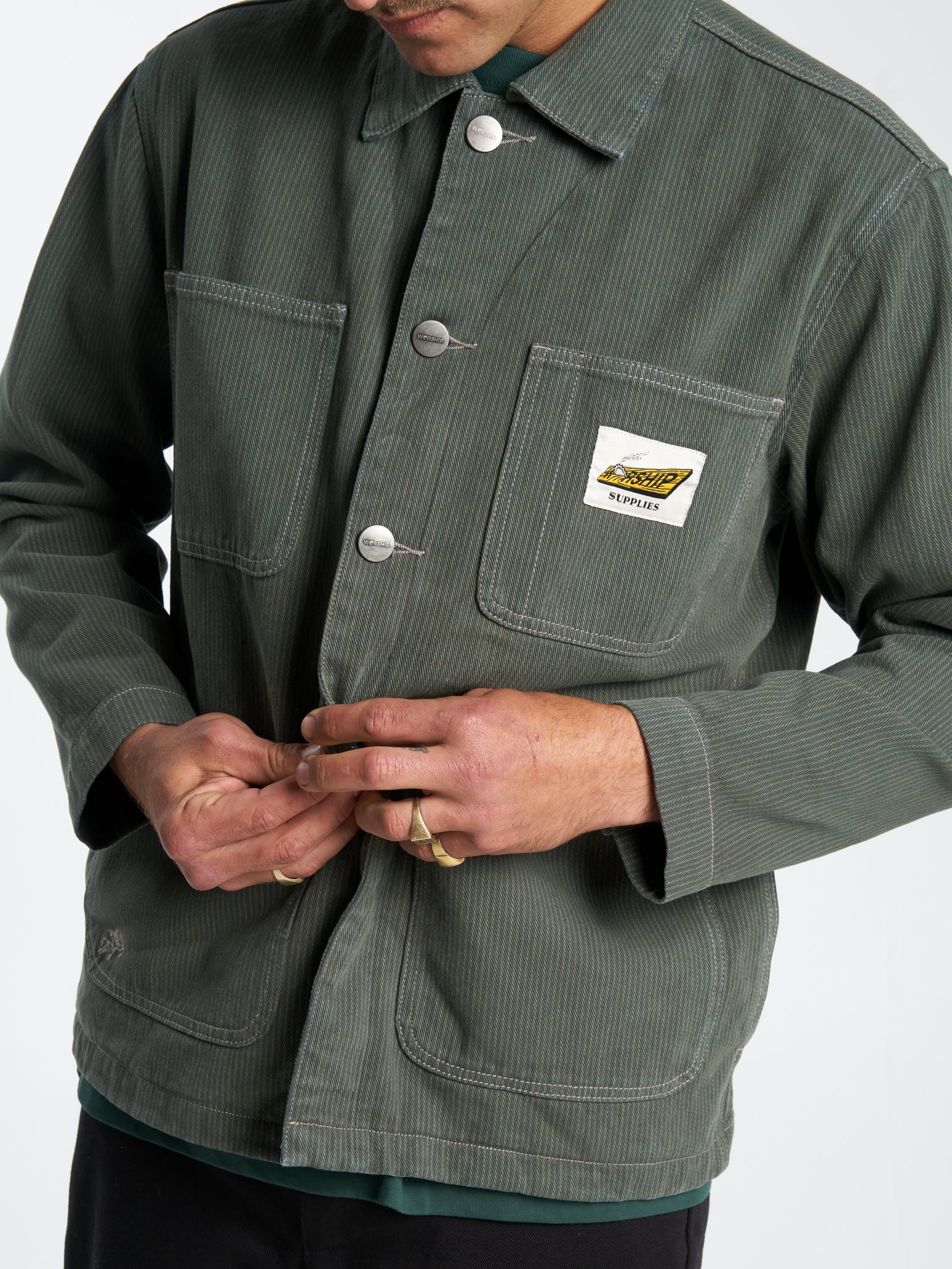 Sawn Off Carpenter Jacket - Pine Needle