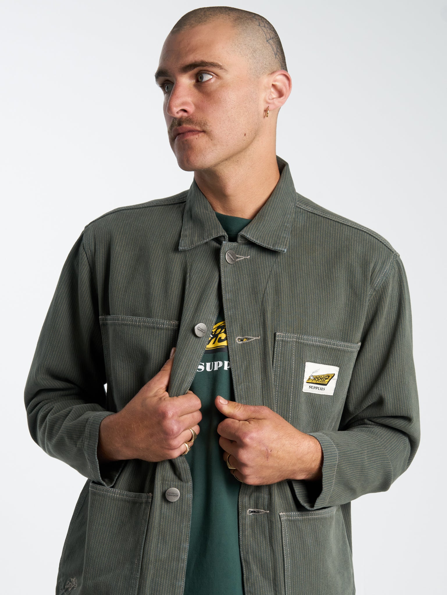 Sawn Off Carpenter Jacket - Pine Needle