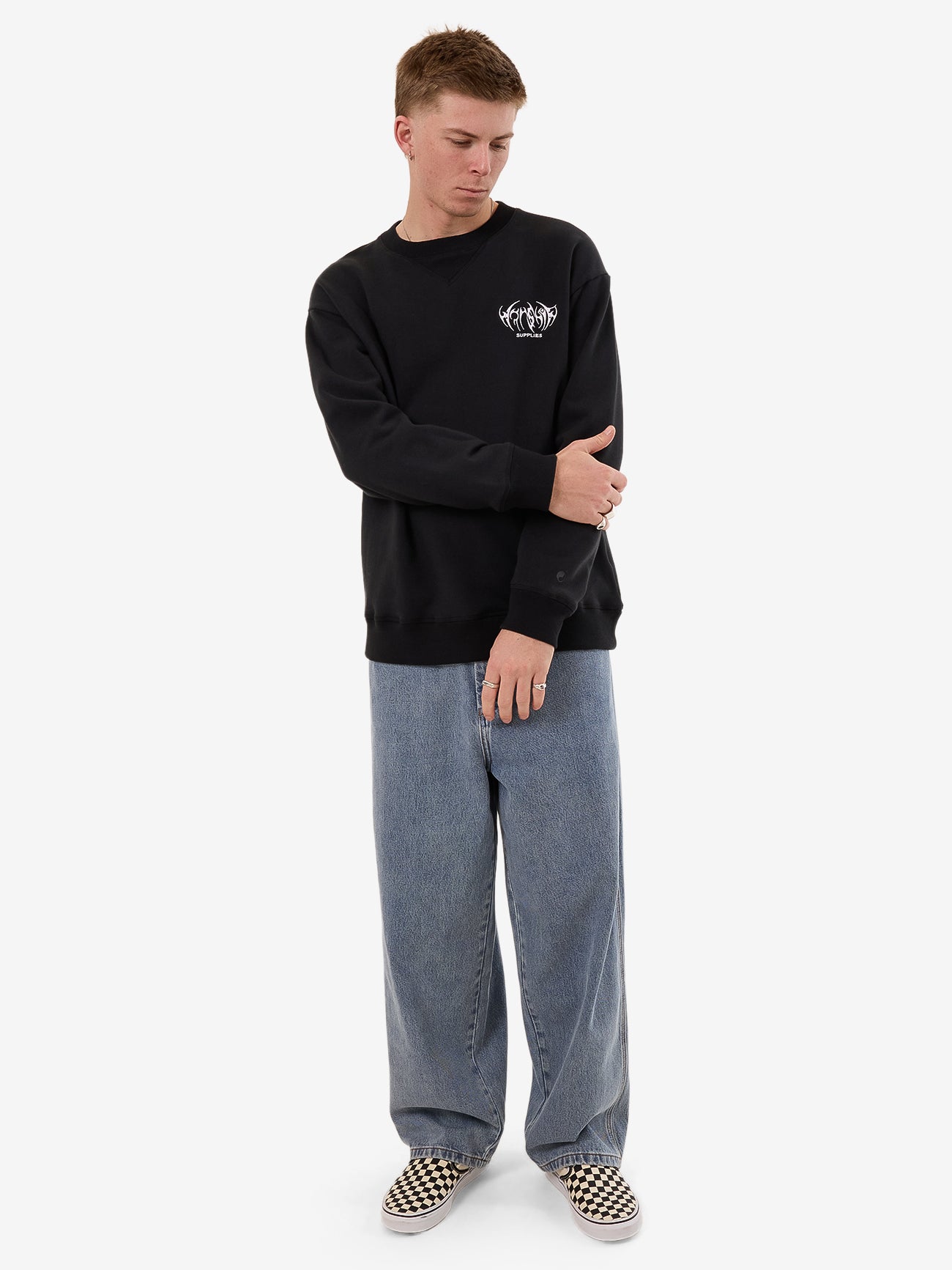 Diablo Fleece Crew - Black XS