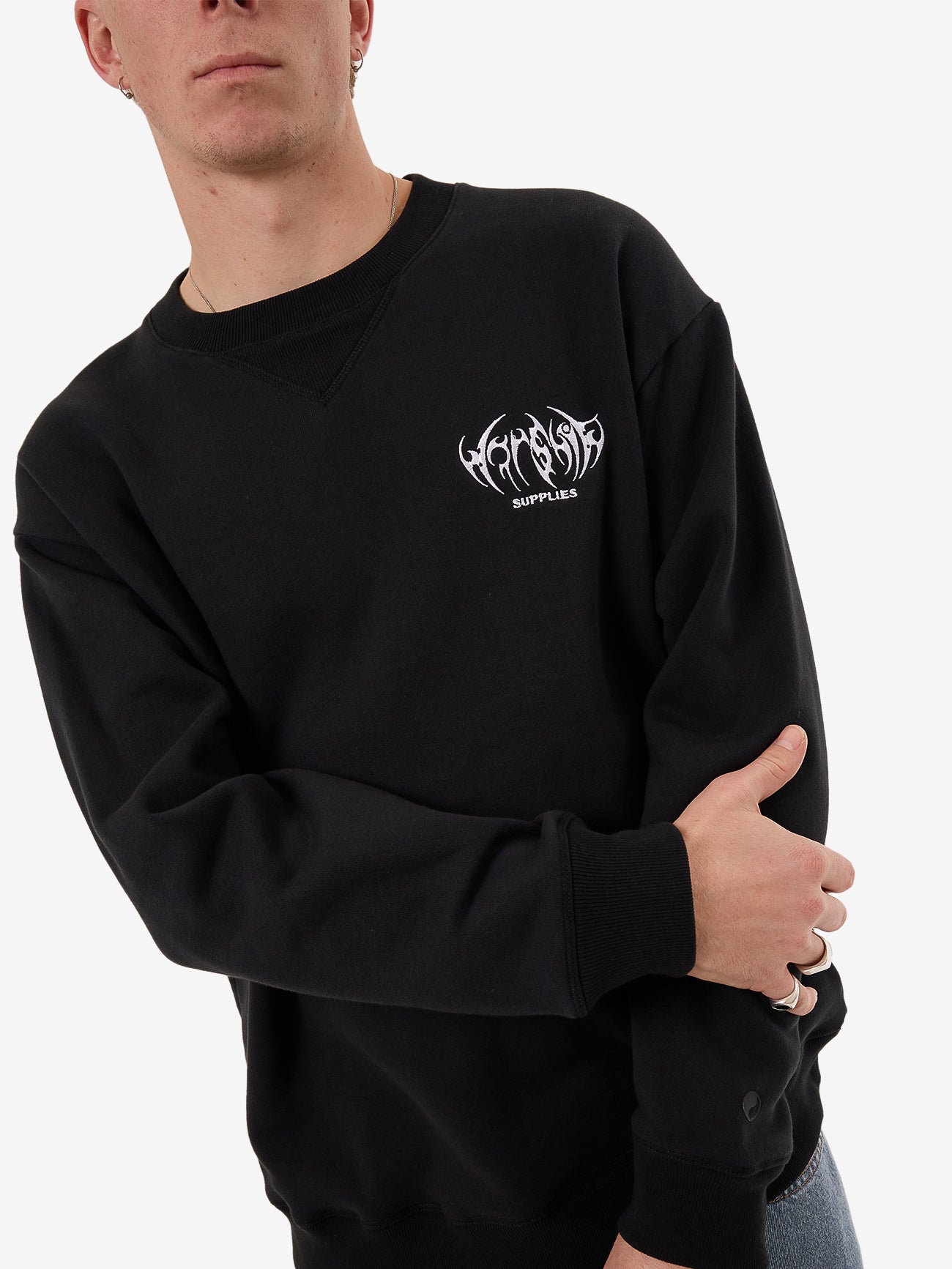 Diablo Fleece Crew - Black XS
