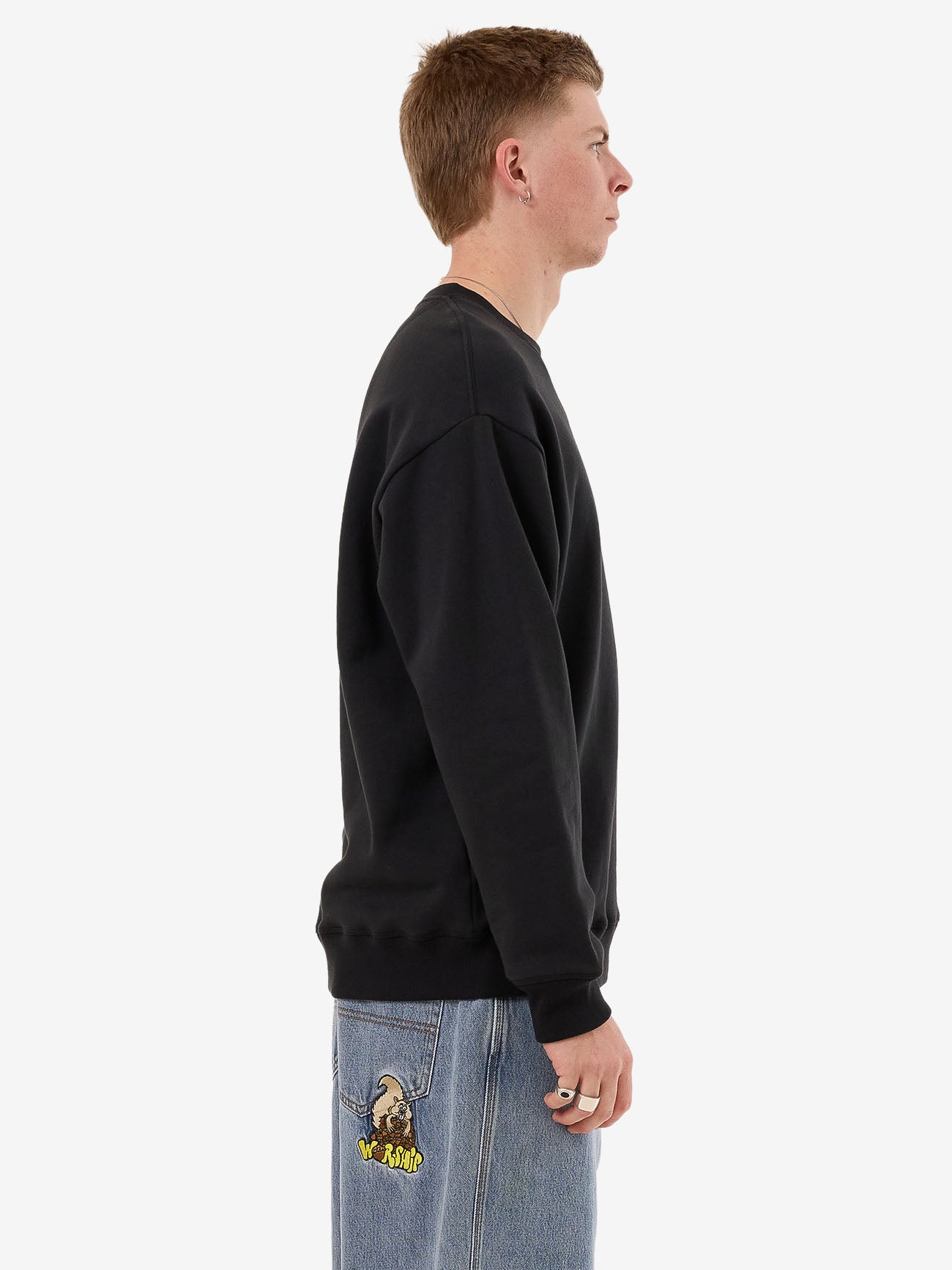 Diablo Fleece Crew - Black XS