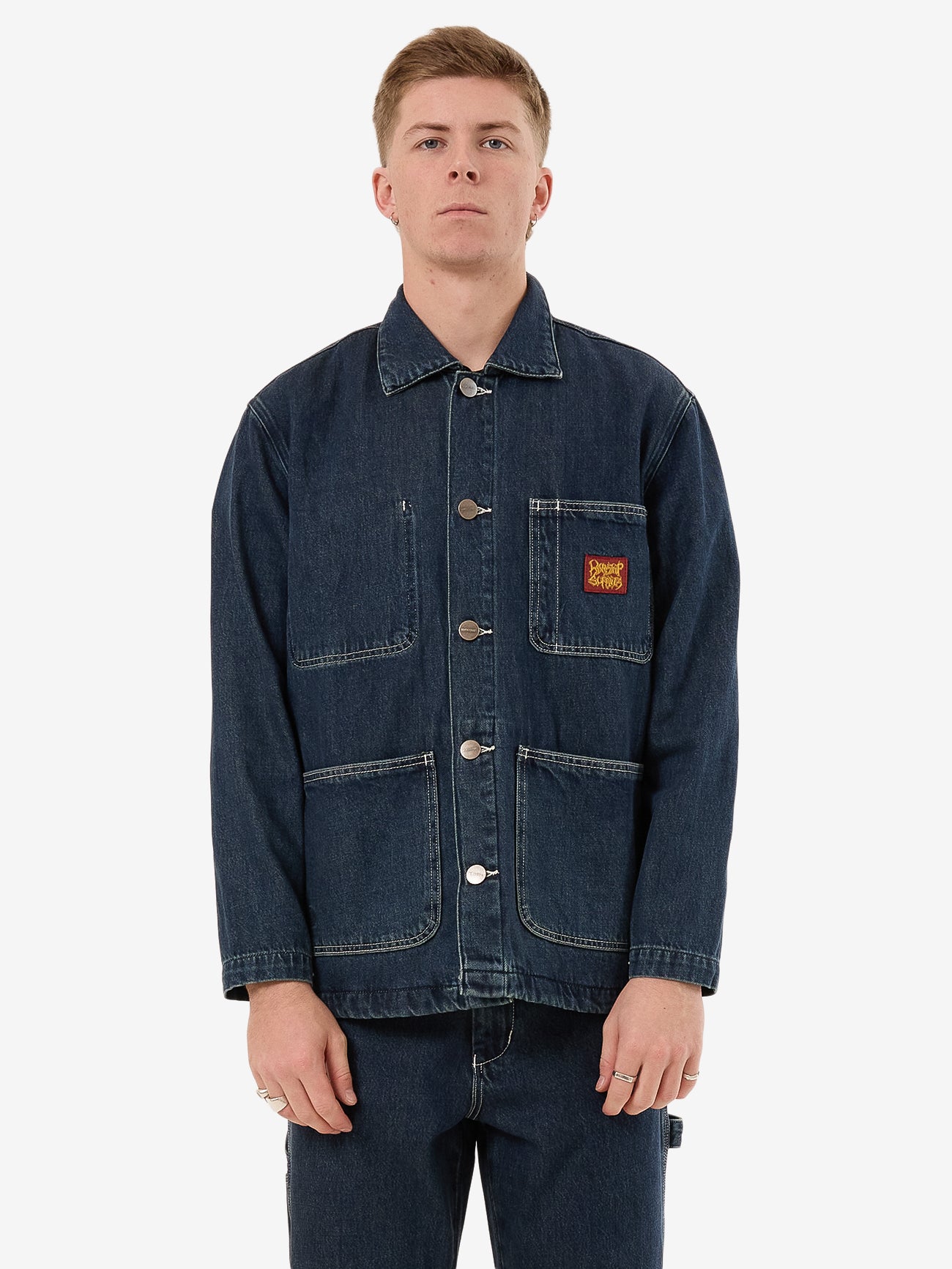 Denim Chore Jacket - Dirty Midnight Blue XS