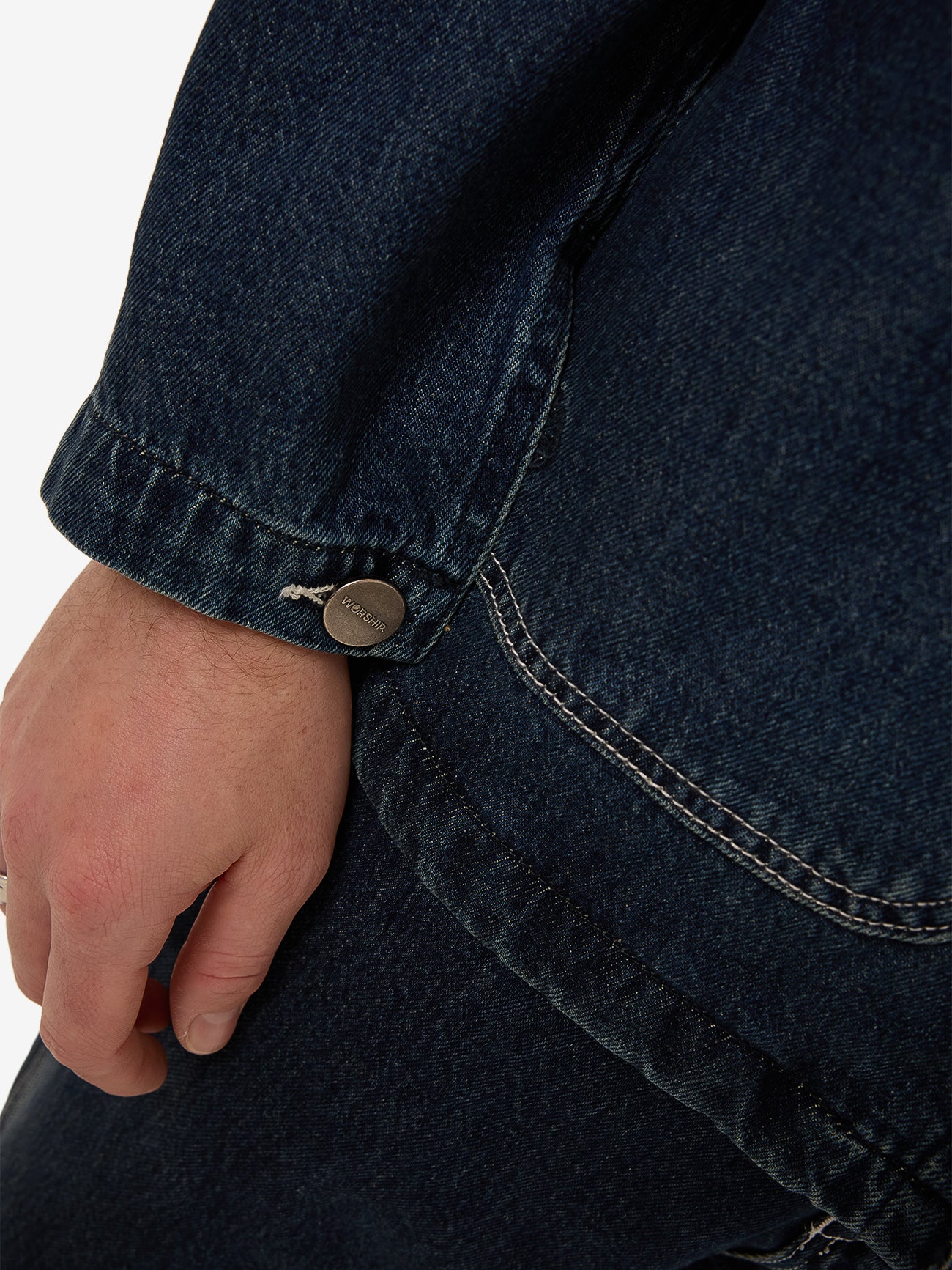 Denim Chore Jacket - Dirty Midnight Blue XS
