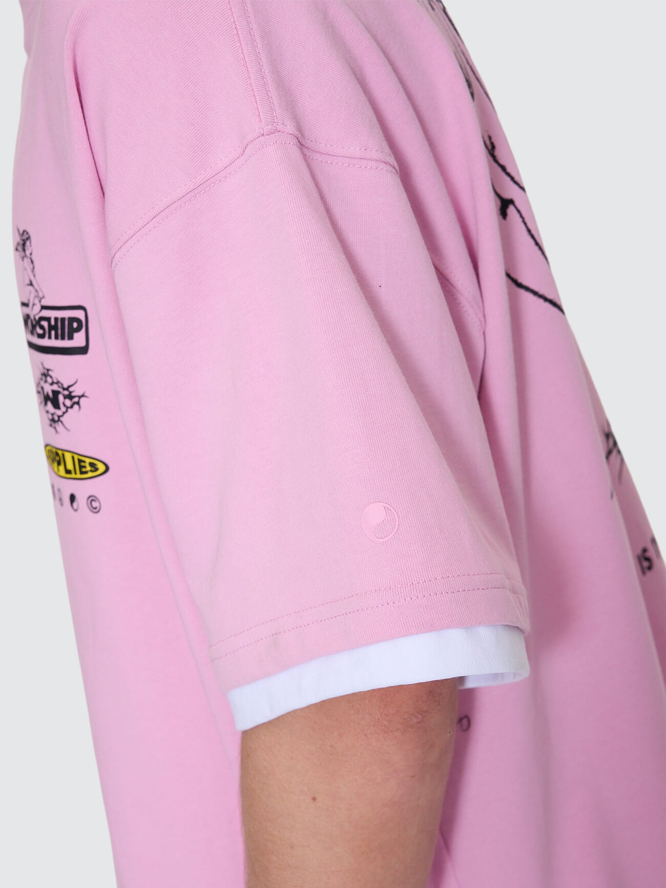 Is This It Box Fit Cropped Layer Tee - Lilac Chiffon XS