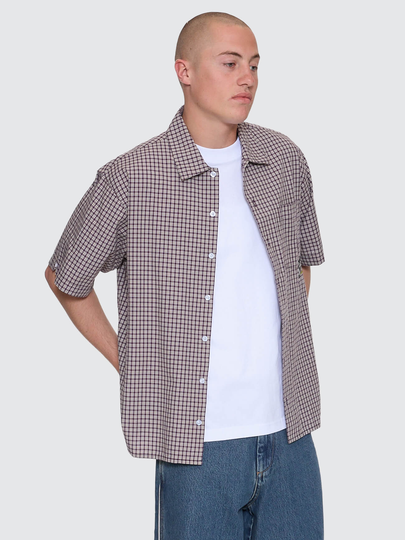 Cherub Short Sleeve Shirt - Blackberry XS