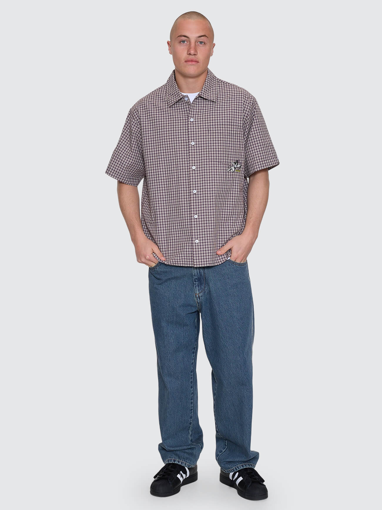 Cherub Short Sleeve Shirt - Blackberry XS