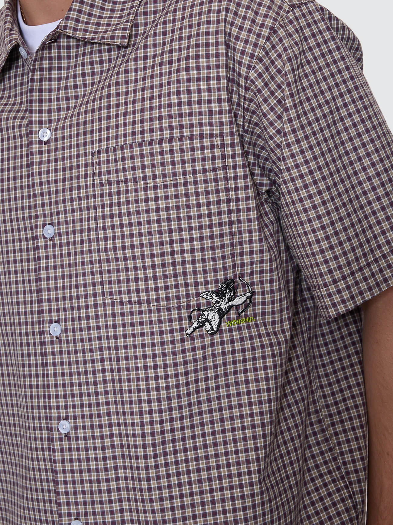 Cherub Short Sleeve Shirt - Blackberry XS