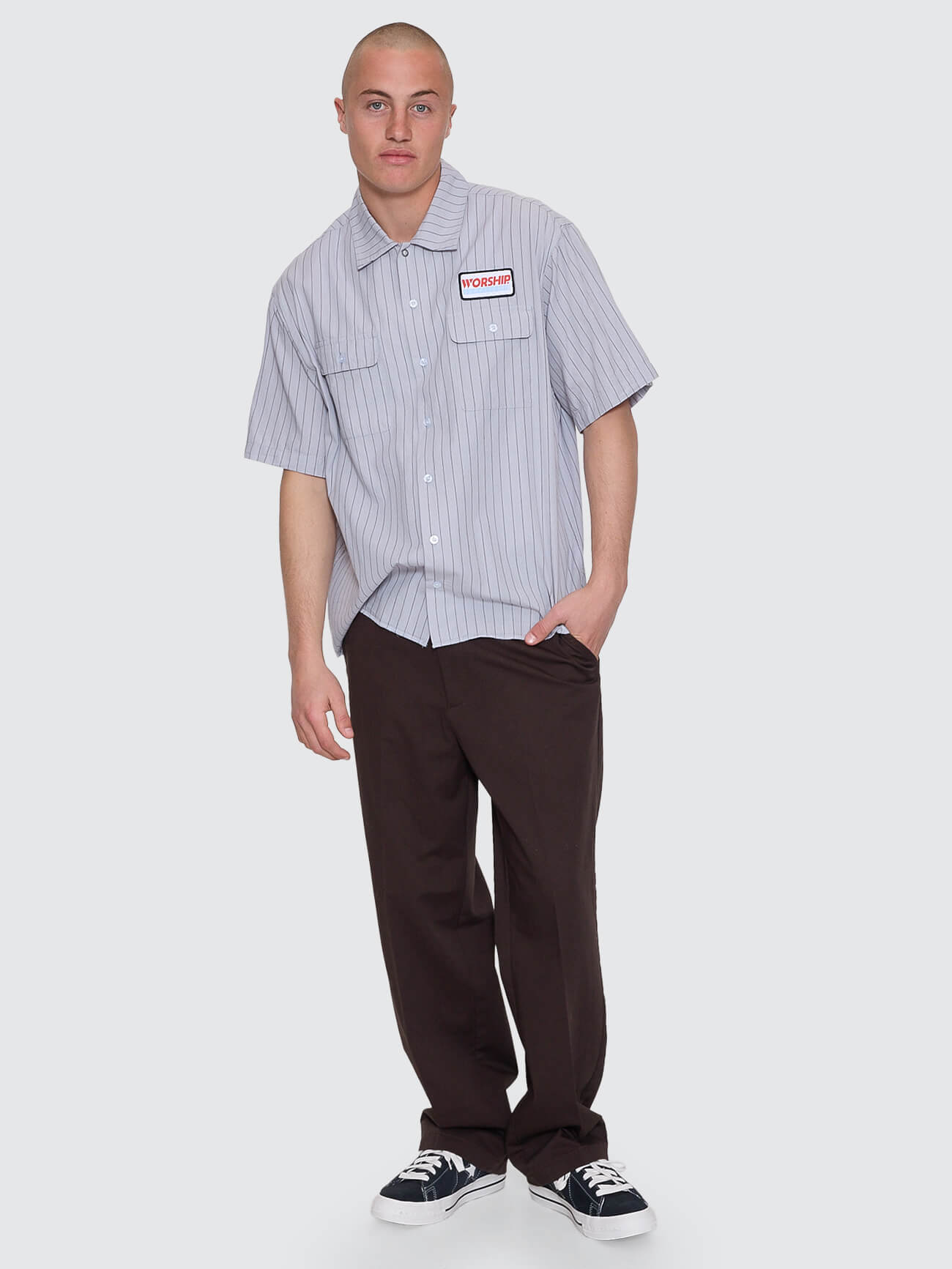 Preparation Short Sleeve Work Shirt - Lunar Grey XS