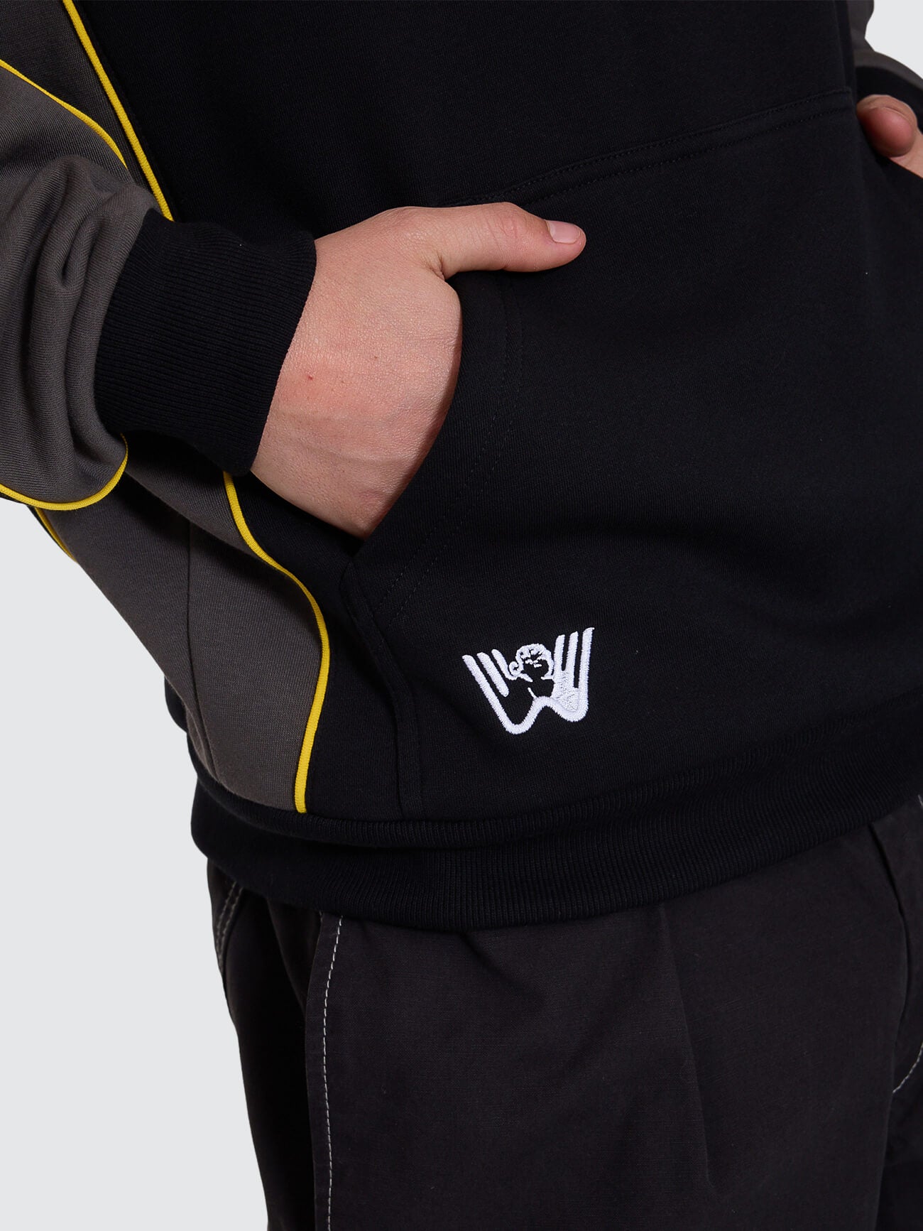 Laser Panel Pullover Hood - Black XS