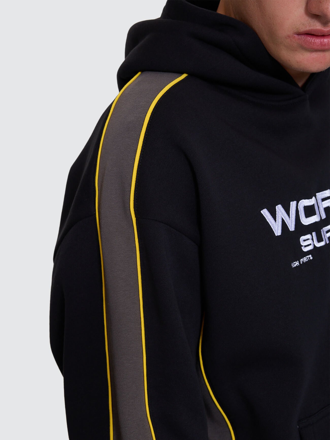 Laser Panel Pullover Hood - Black XS