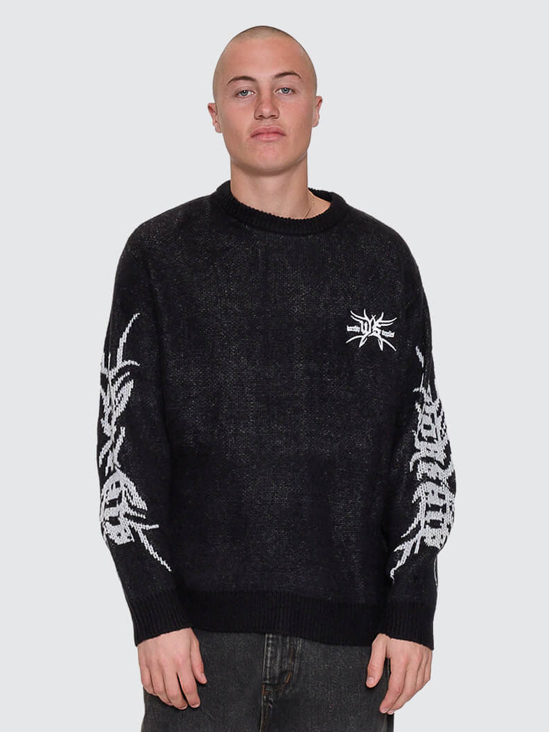 Trudge Knit Crew - Black XS