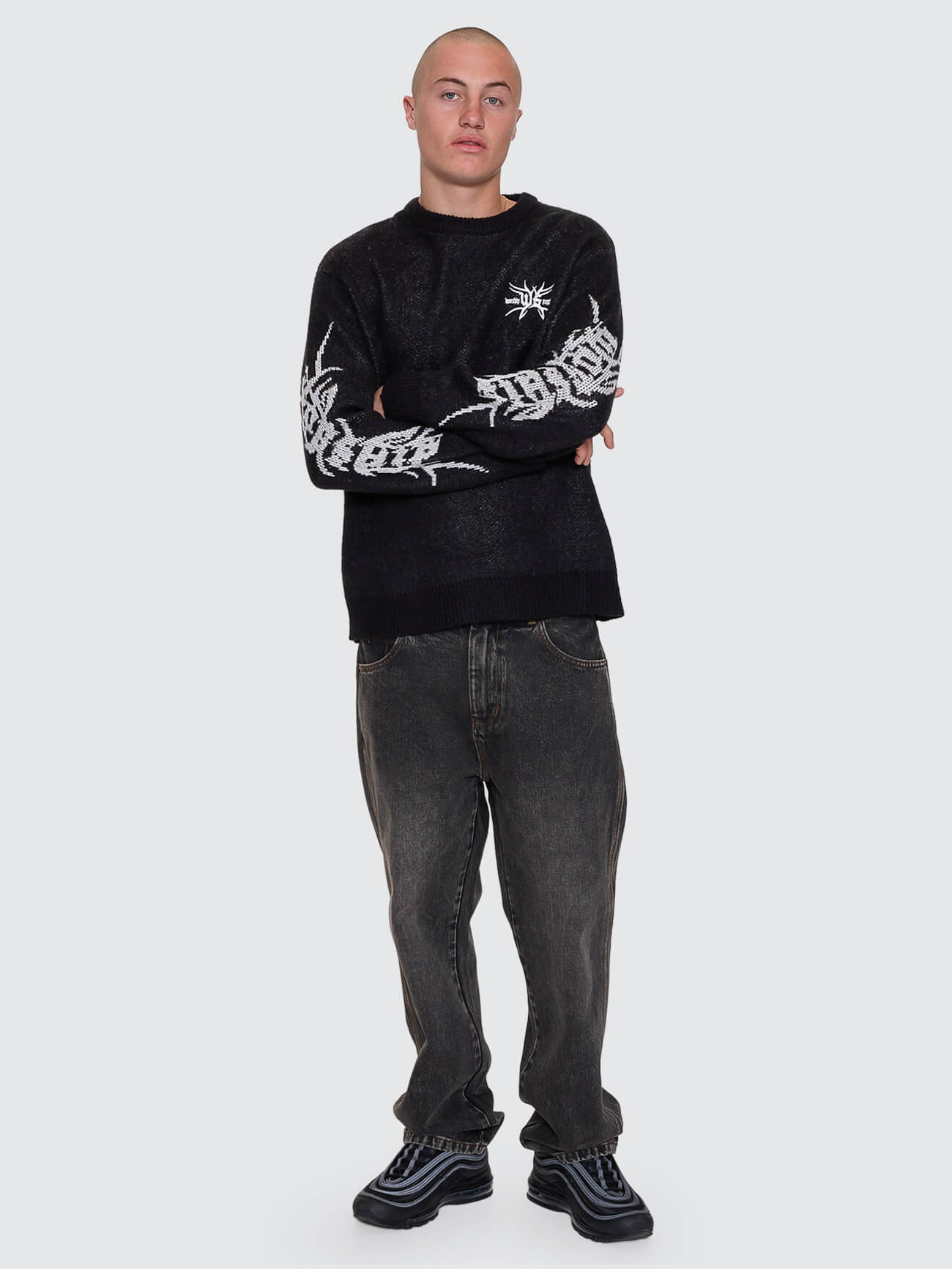 Trudge Knit Crew - Black XS