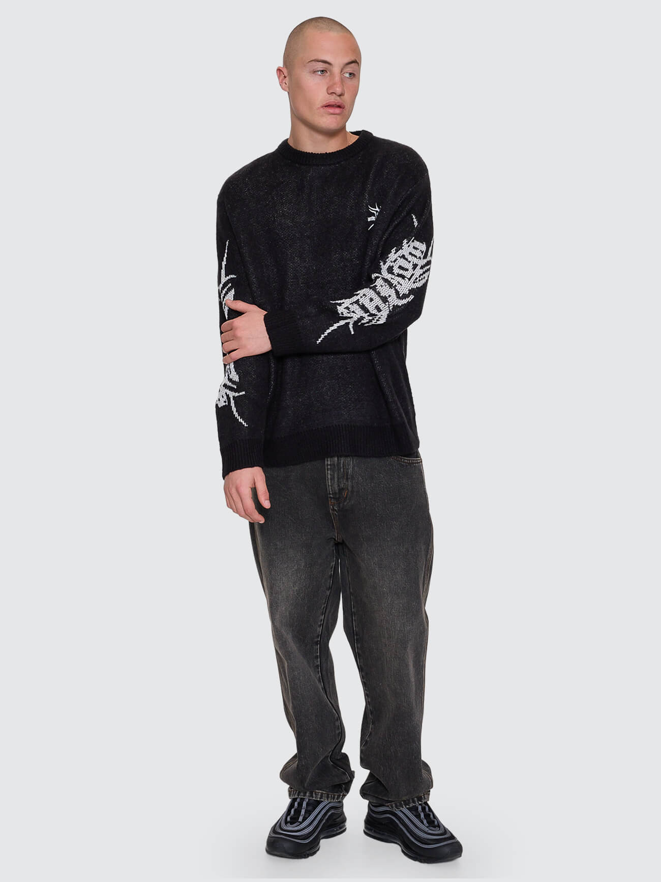 Trudge Knit Crew - Black XS
