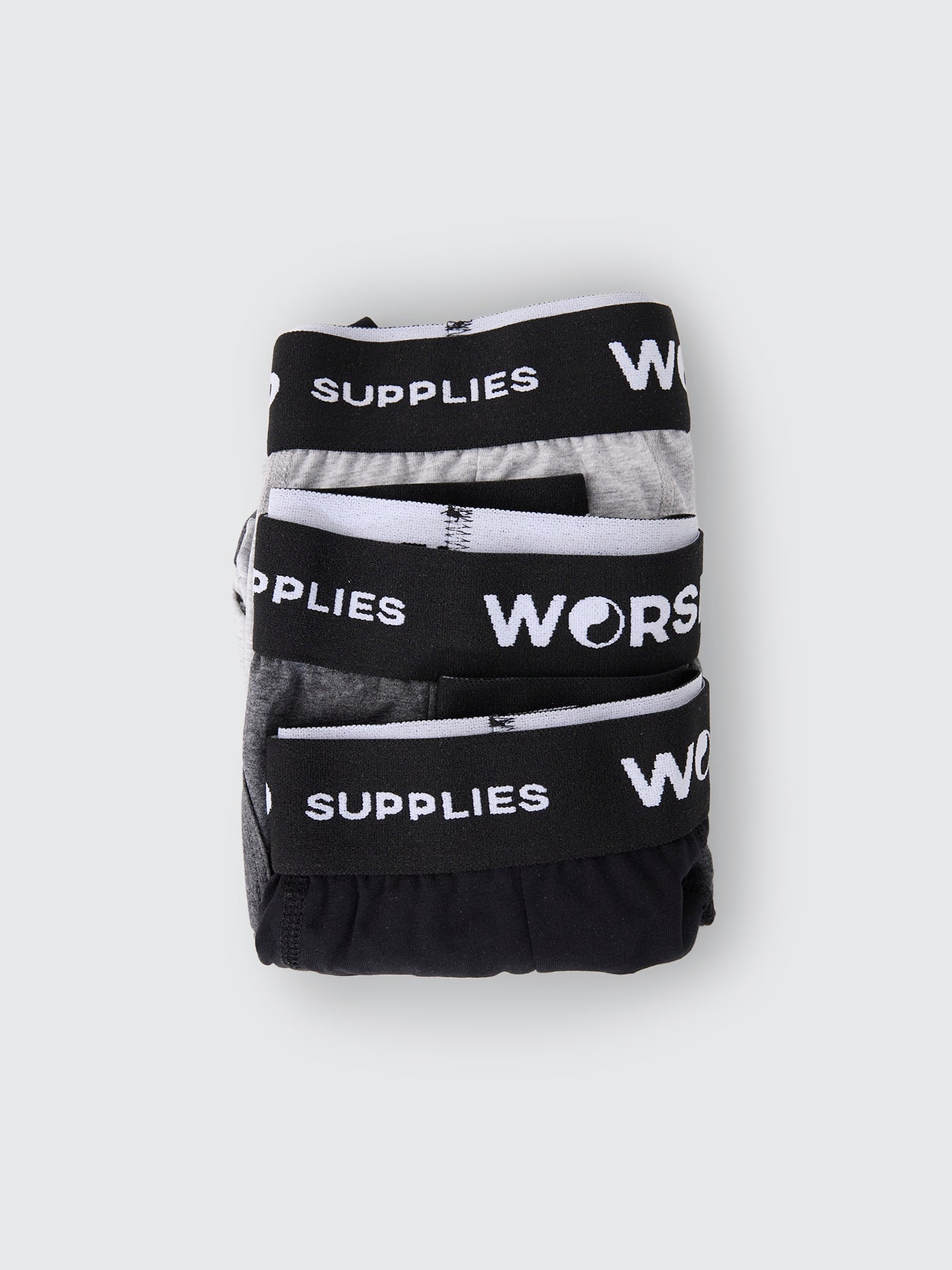 Mens Trunks 3 Pack - Black - Grey Marle - Black Marle