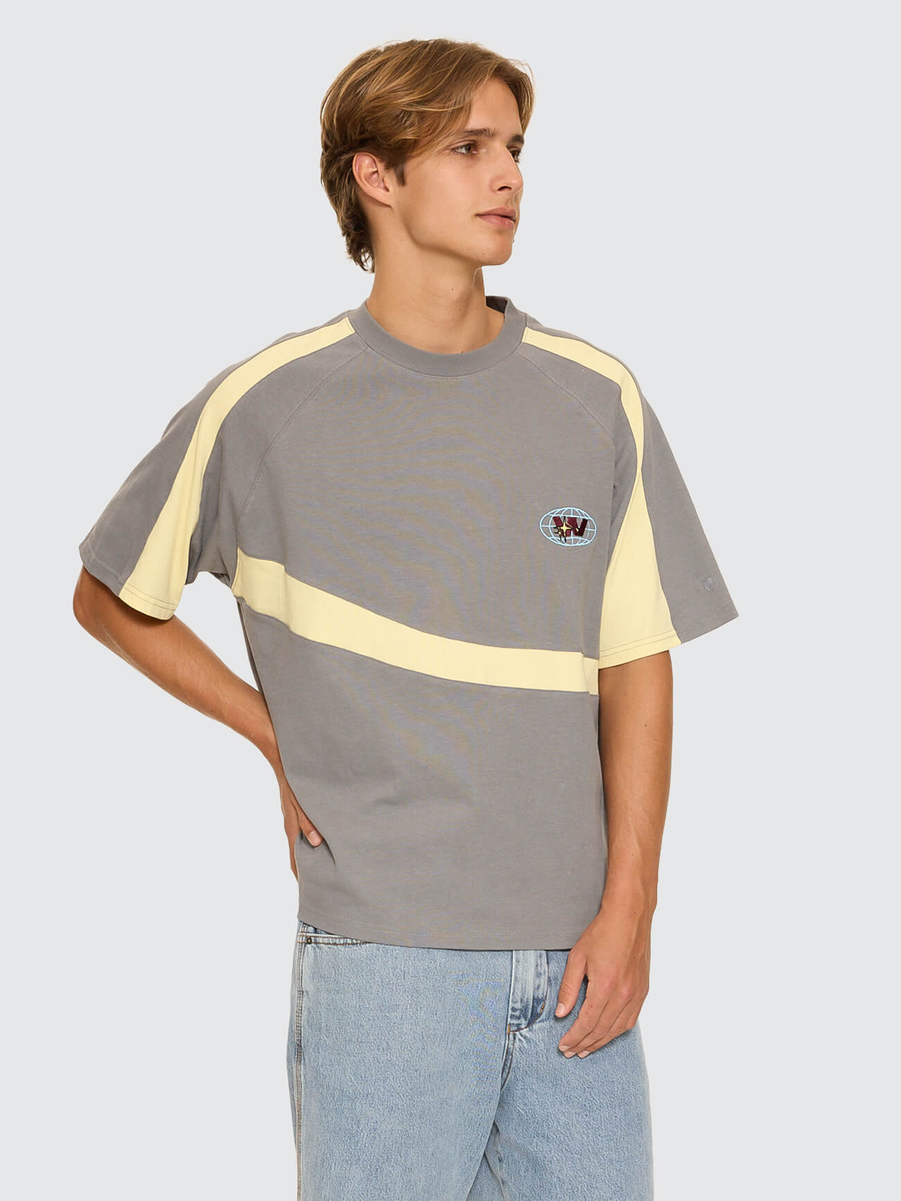 Anytime Oversize Raglan Tee - Steel Grey