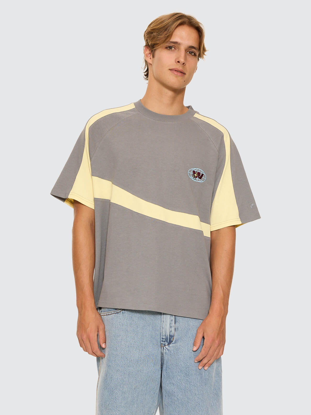 Anytime Oversize Raglan Tee - Steel Grey