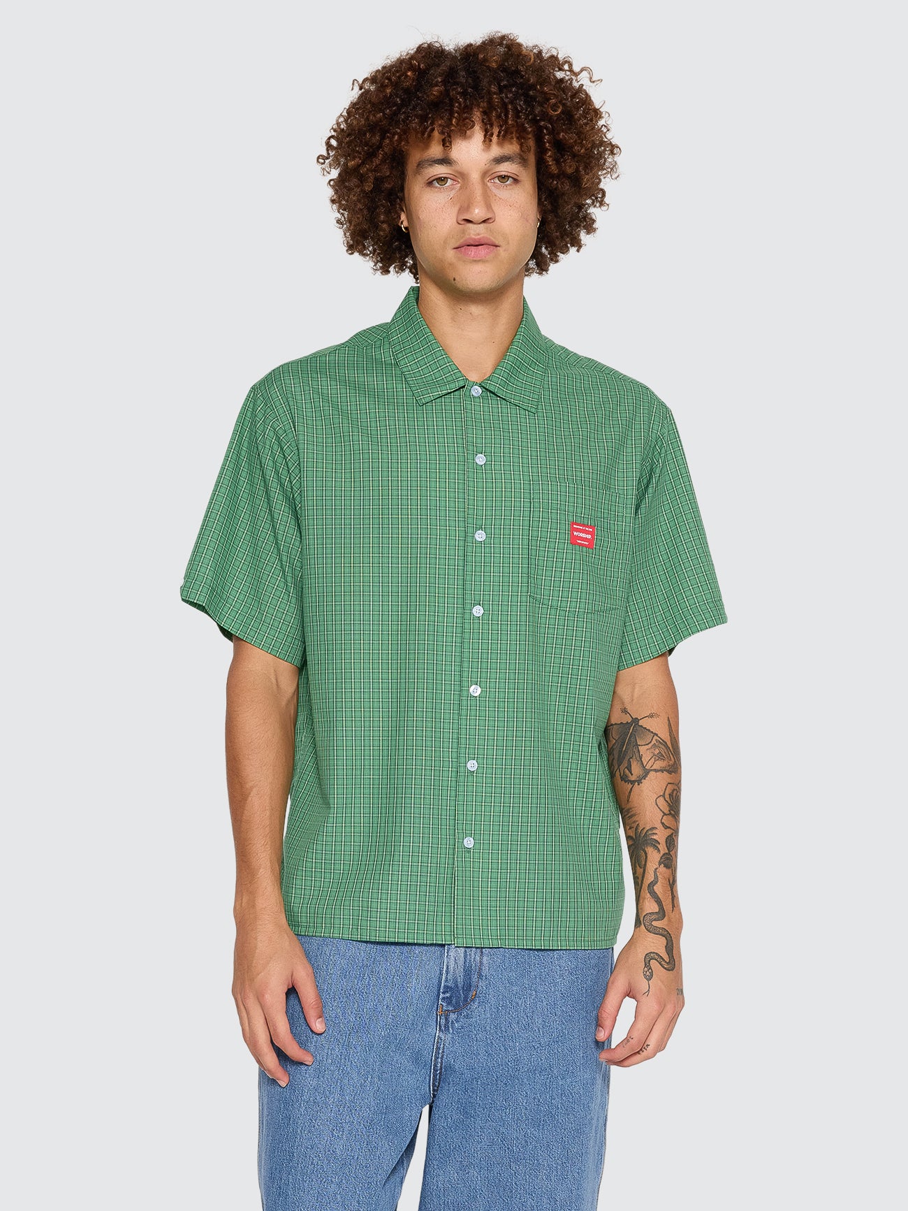 Work Short Sleeve Shirt - Green XS