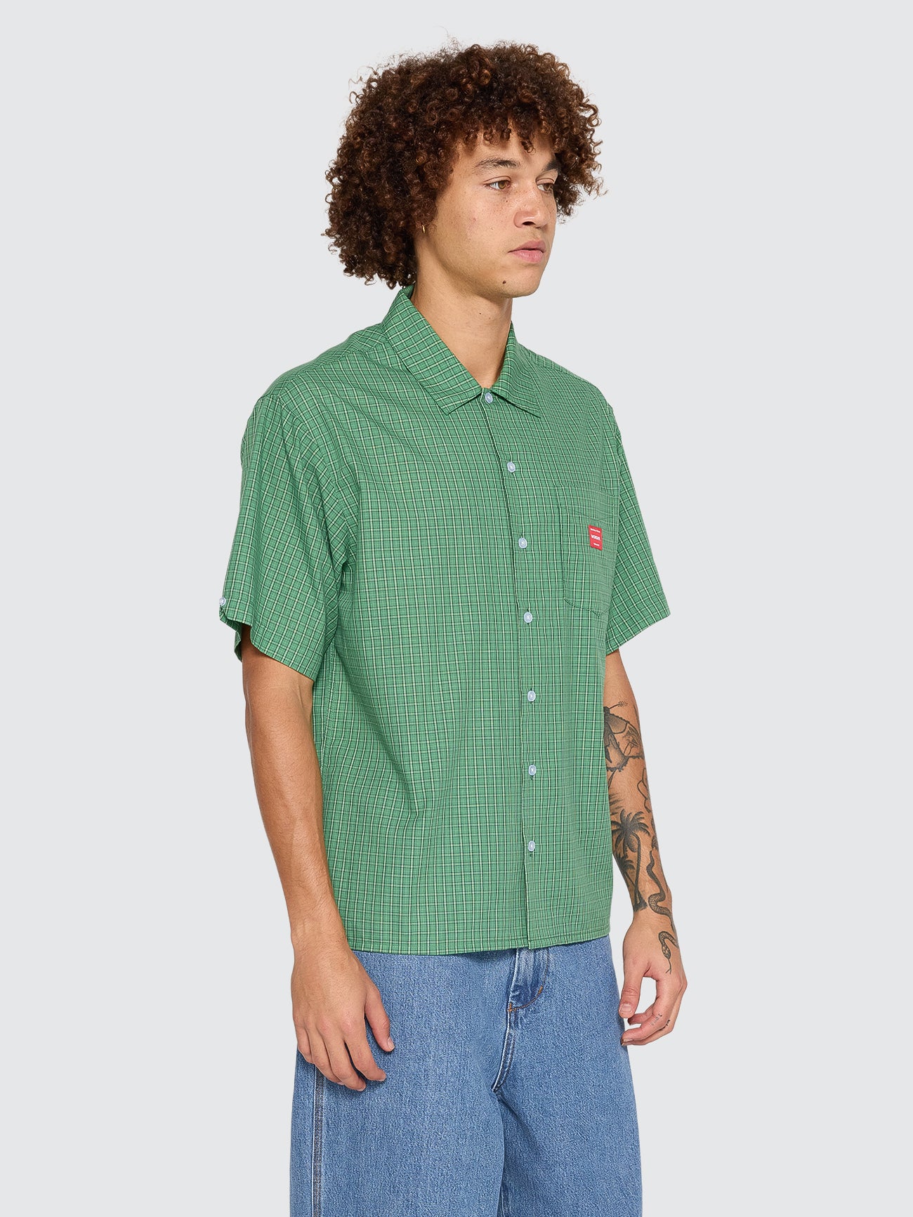 Work Short Sleeve Shirt - Green XS