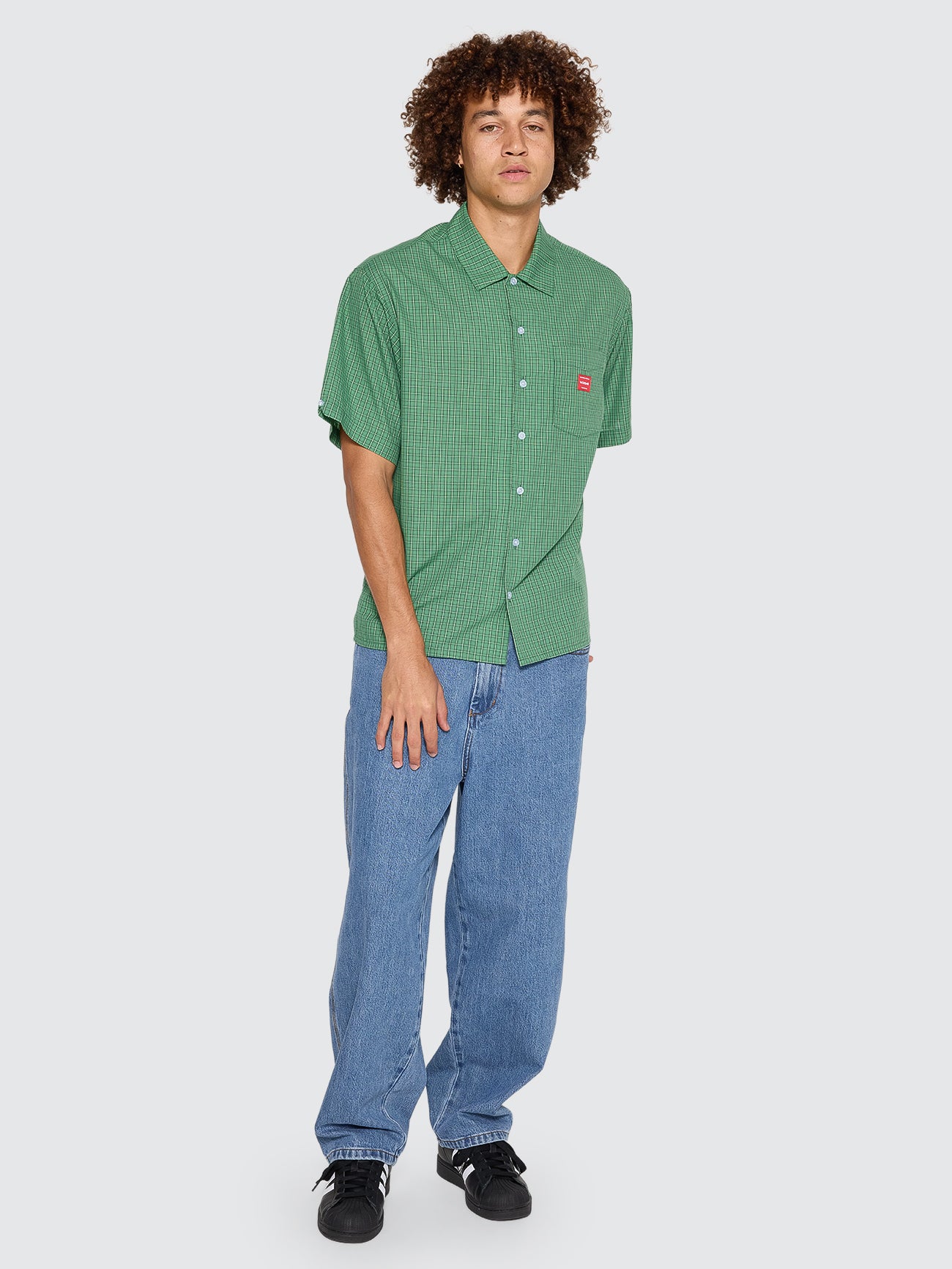 Work Short Sleeve Shirt - Green XS