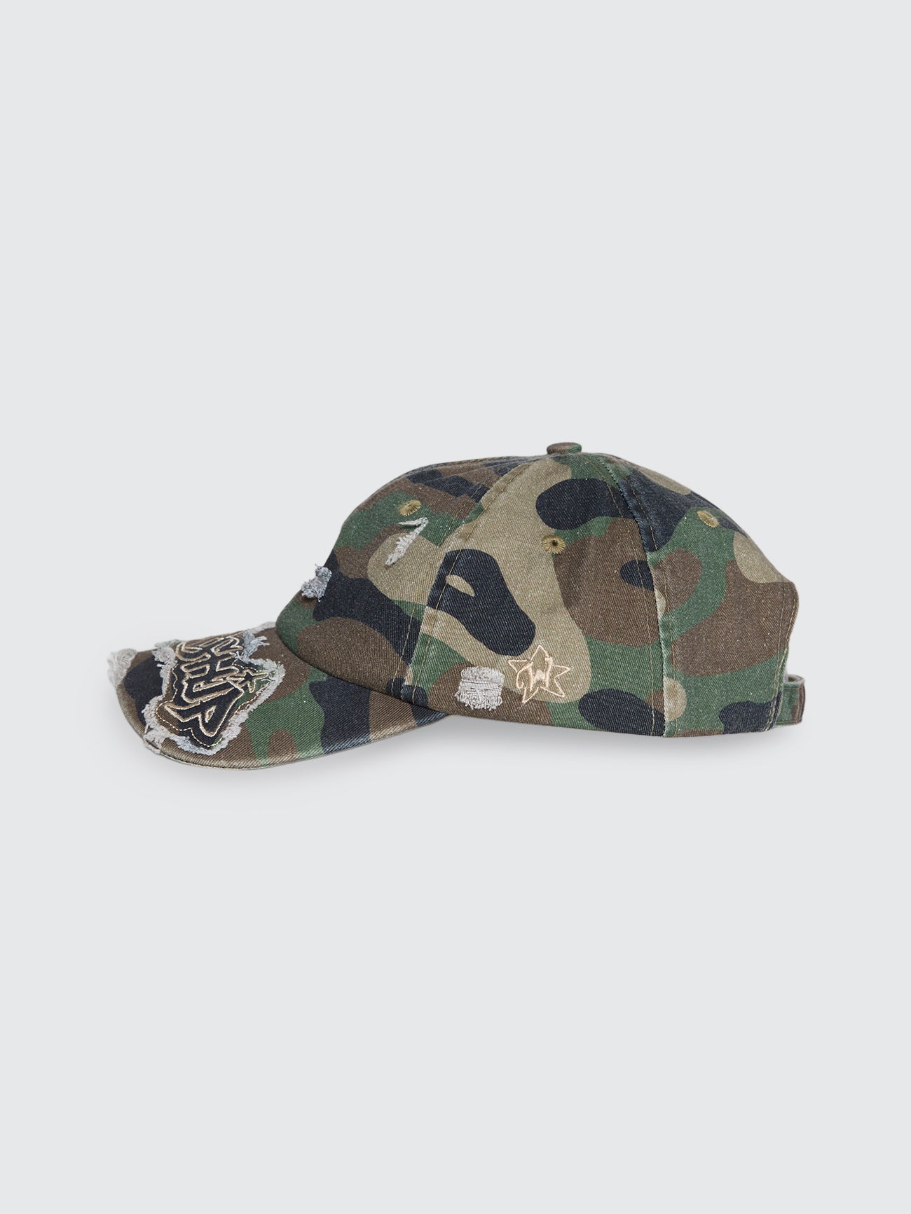 Stealth Throws Camo Dad Cap - Green