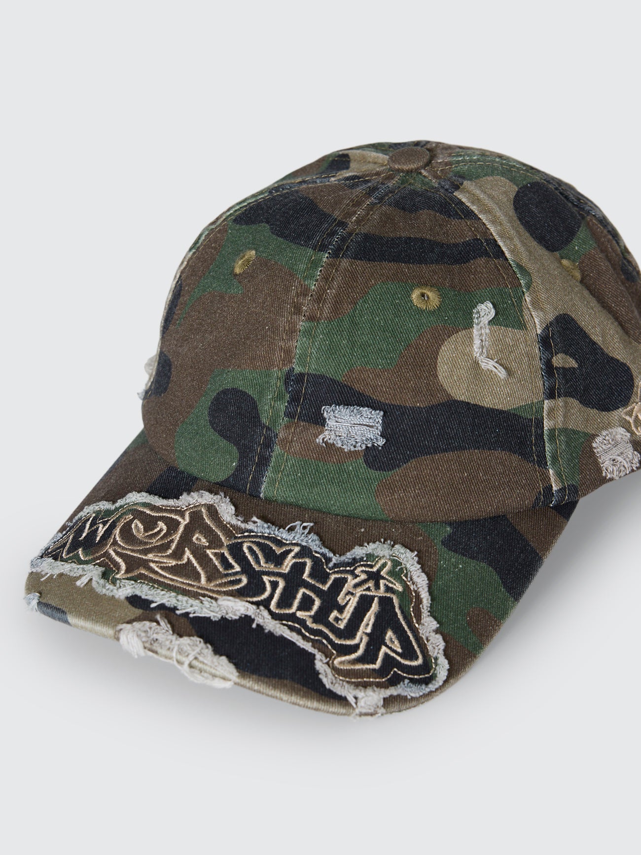 Stealth Throws Camo Dad Cap - Green