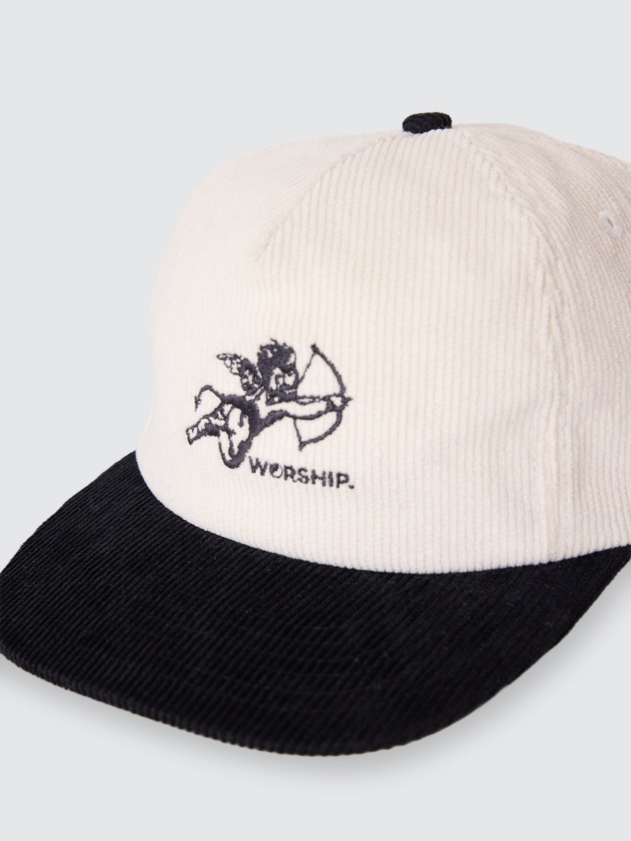 Cherub Cord Hat - Cream/Black