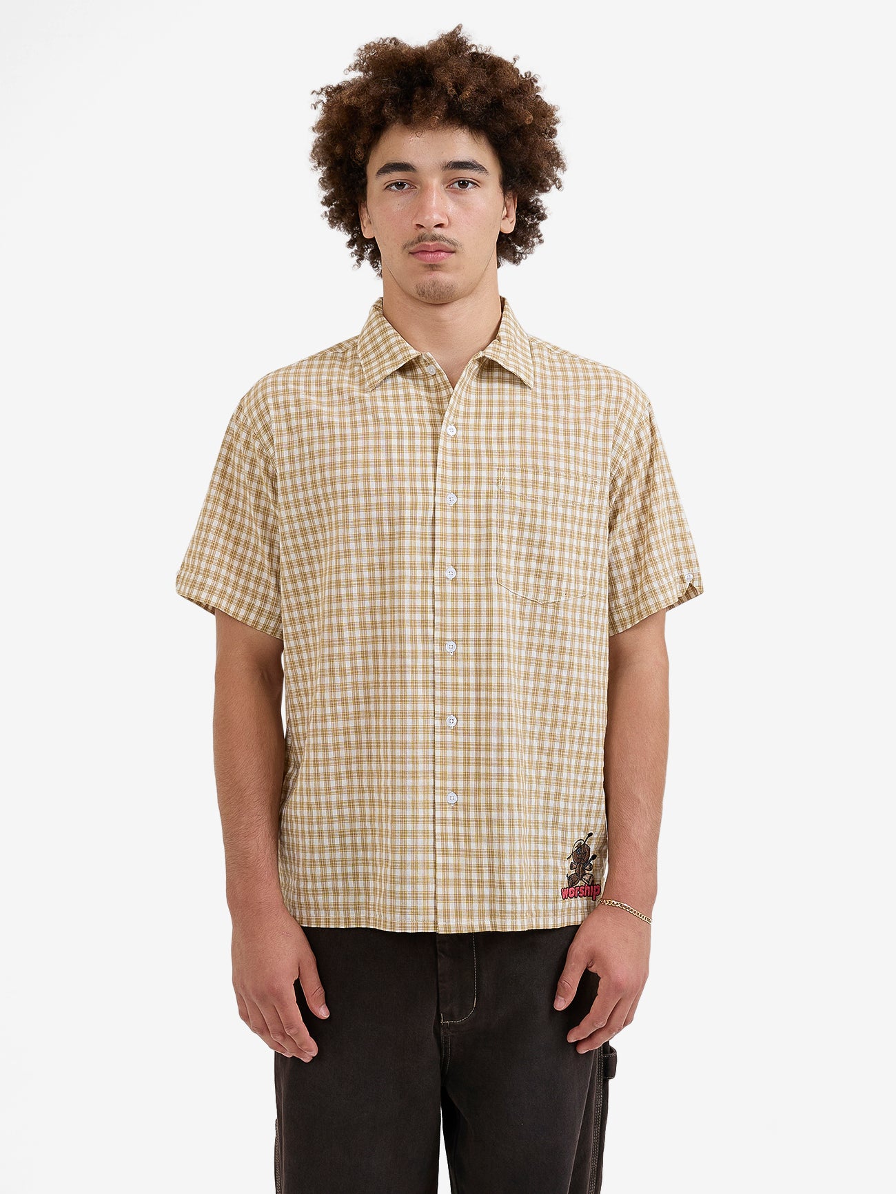 Dejavoodoo Short Sleeve Shirt - Popcorn Yellow XS