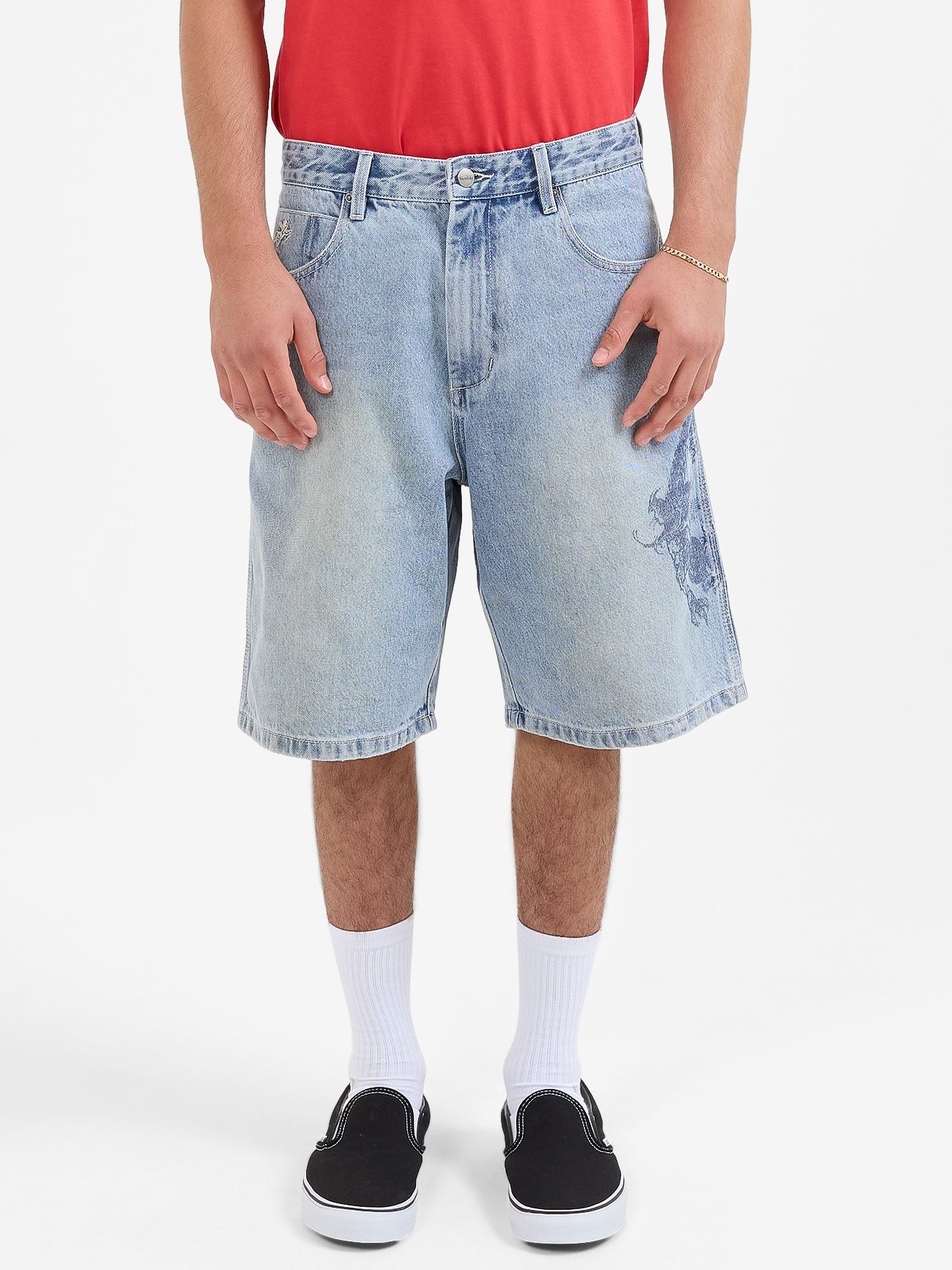 Push Off Big Dawg Jeanshort - Dirty Trade Blue 28