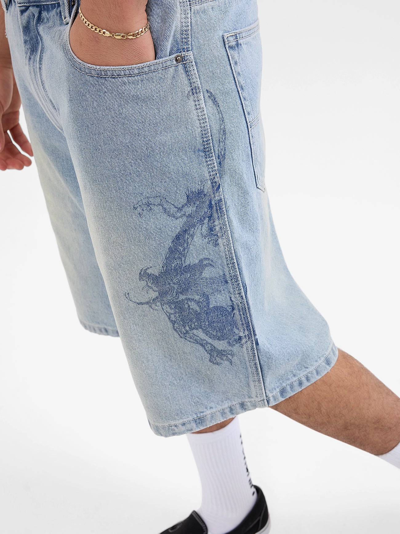 Push Off Big Dawg Jeanshort - Dirty Trade Blue 28