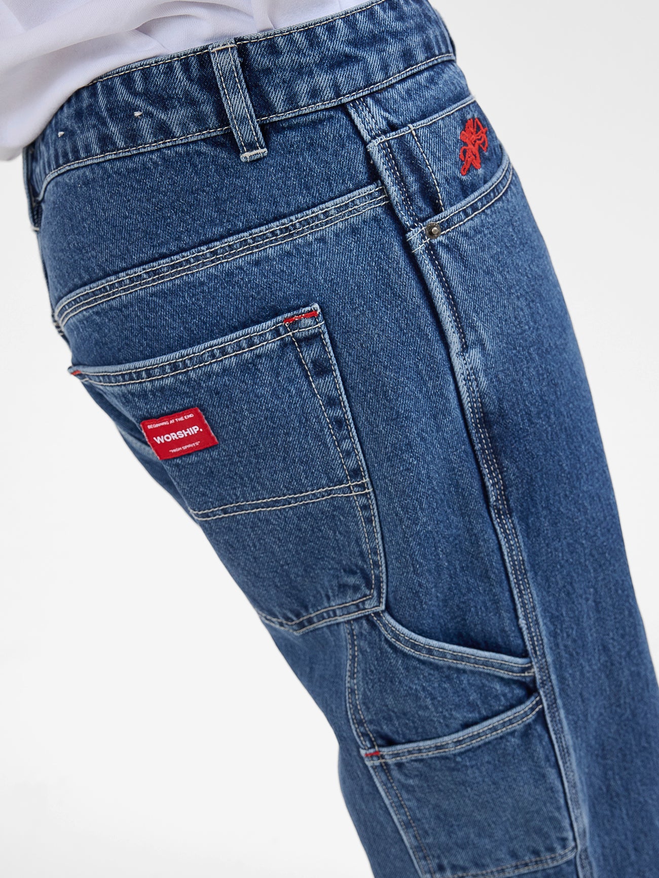 Playtime Carpenter Jean - Worn Blue Rinse 26
