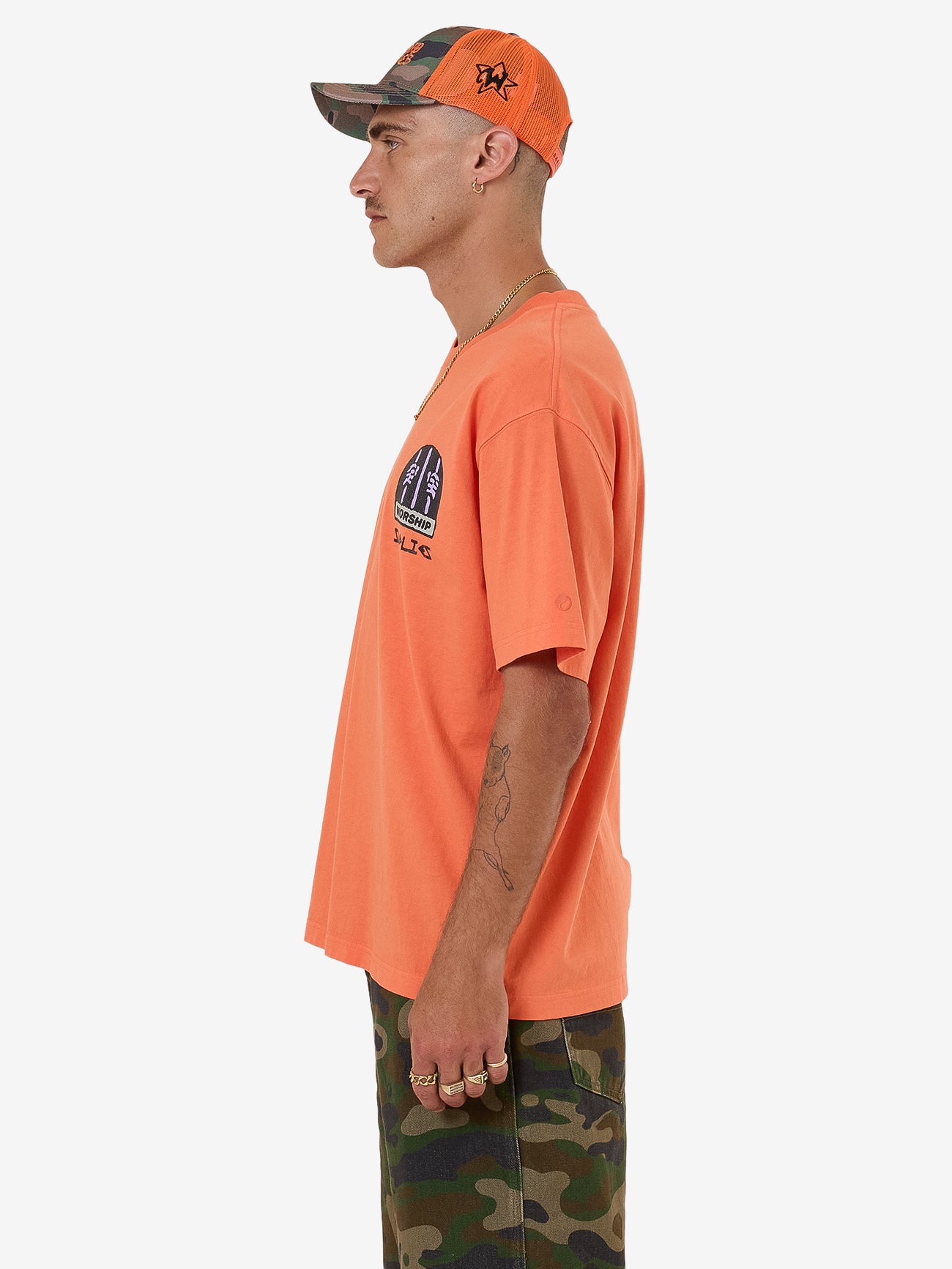 Warnings Tee - County Orange XS