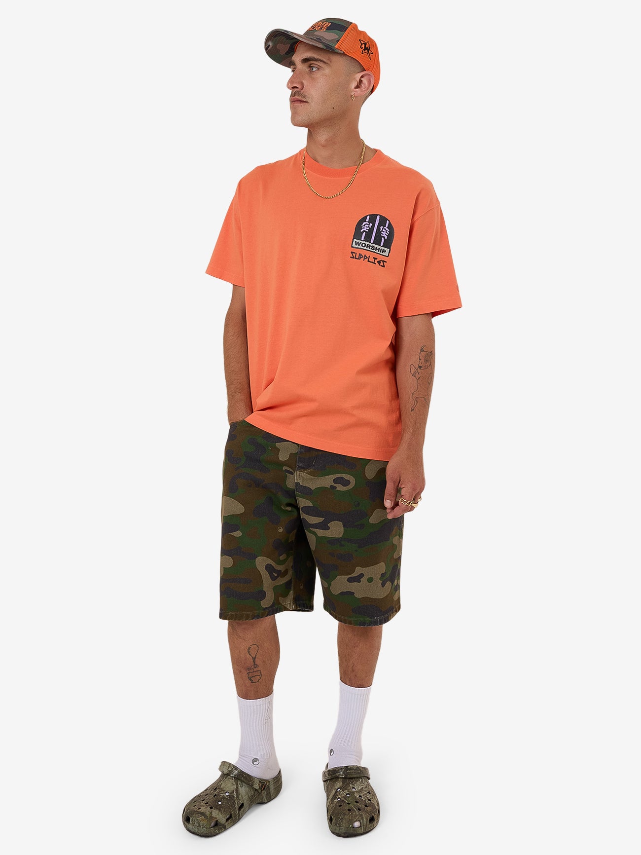Warnings Tee - County Orange XS