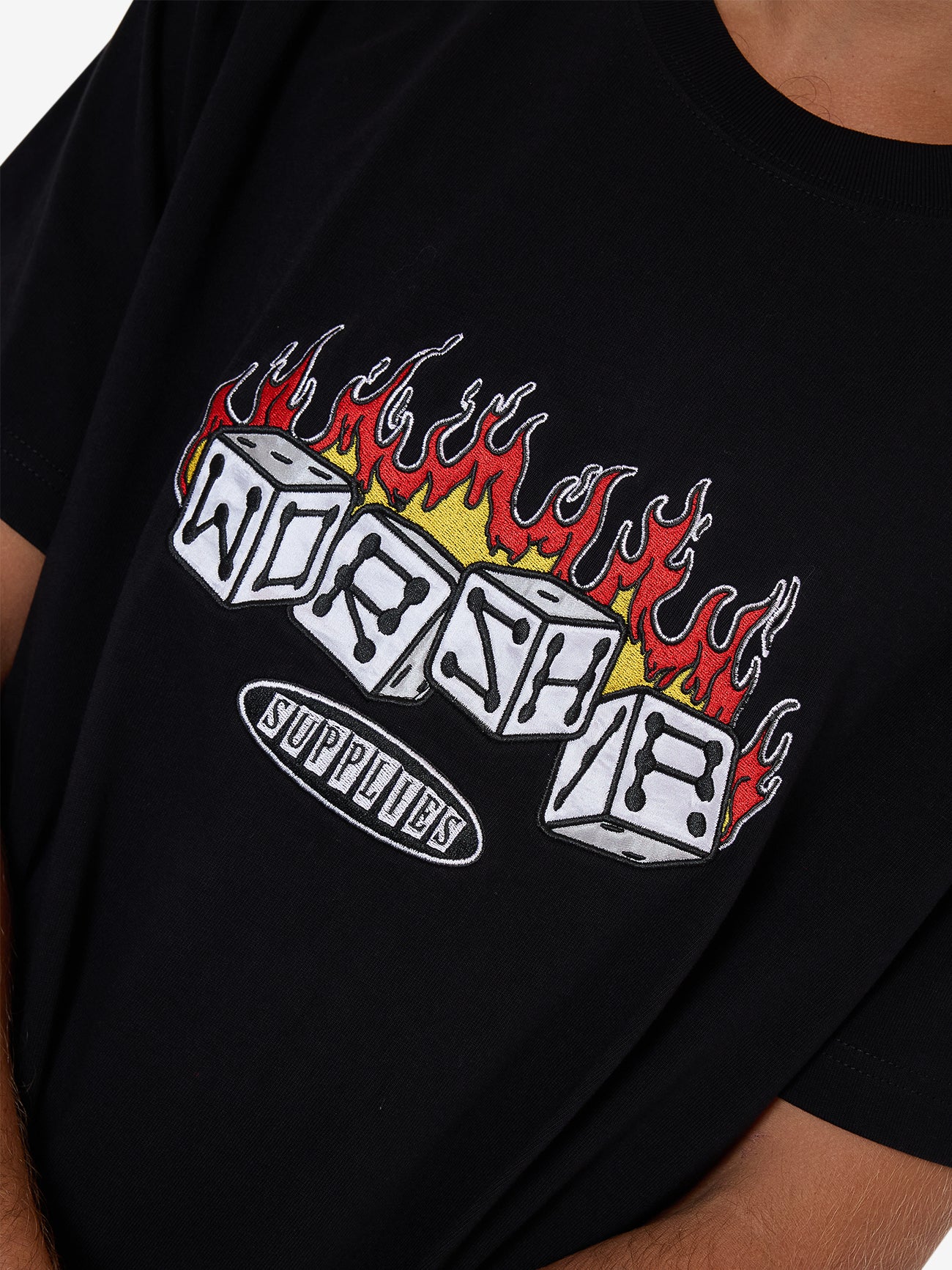 Snake Eyes Embro Tee - Black