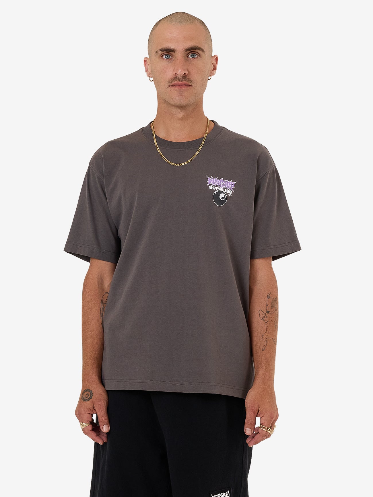 Long Time Tee - Worn Black XS