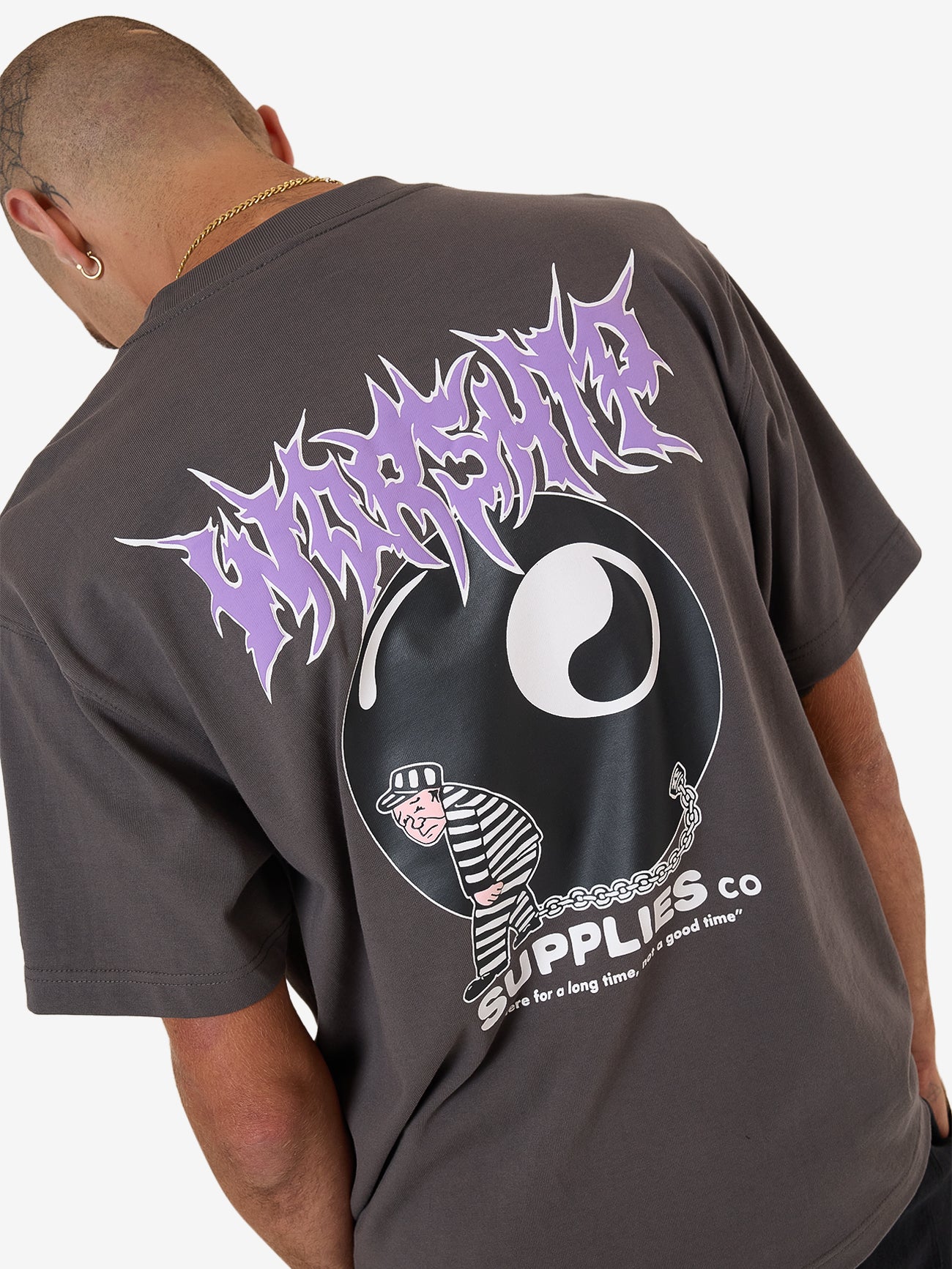 Long Time Tee - Worn Black XS