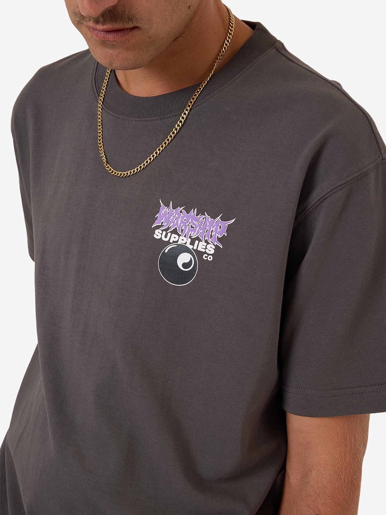 Long Time Tee - Worn Black XS