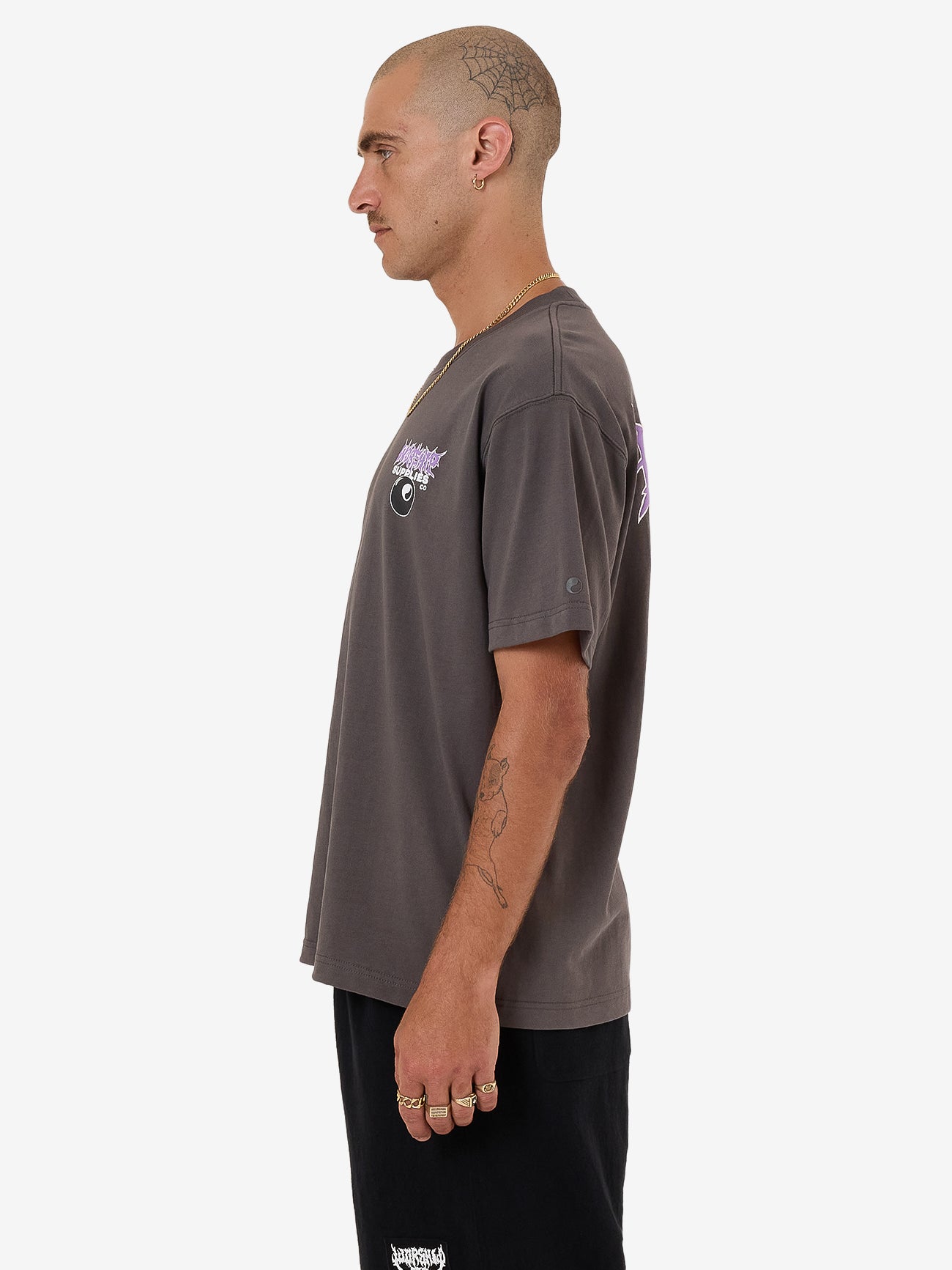 Long Time Tee - Worn Black XS