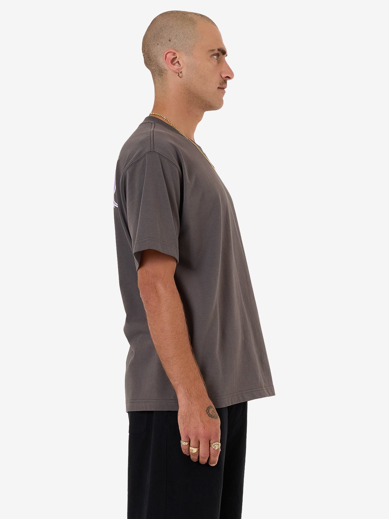 Long Time Tee - Worn Black XS