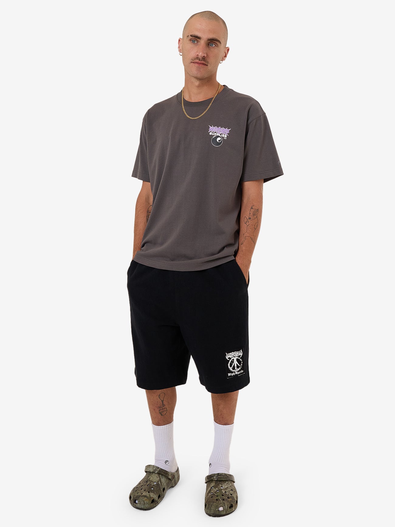 Long Time Tee - Worn Black XS