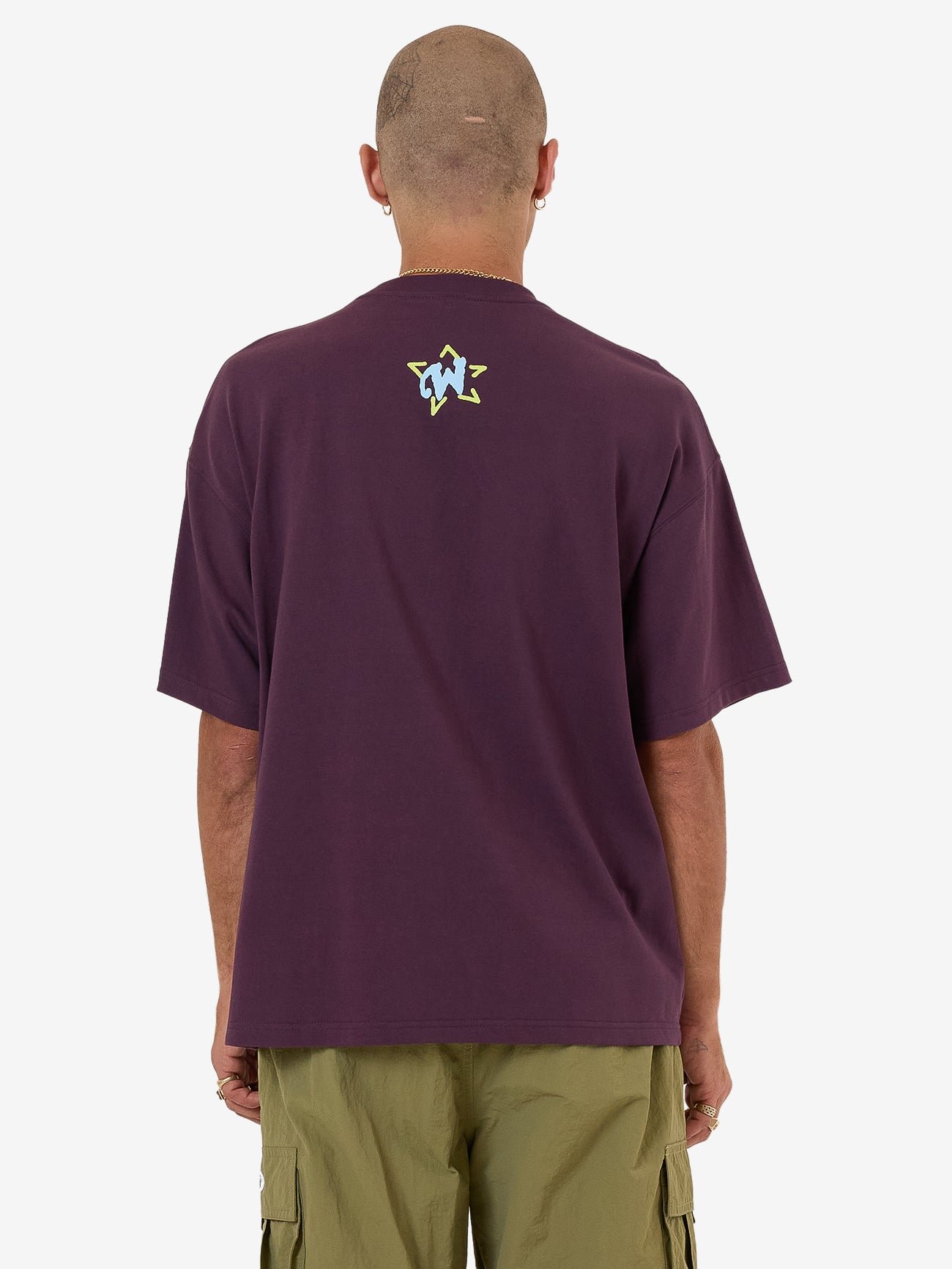 Terrain Oversized Tee - Blackberry XS