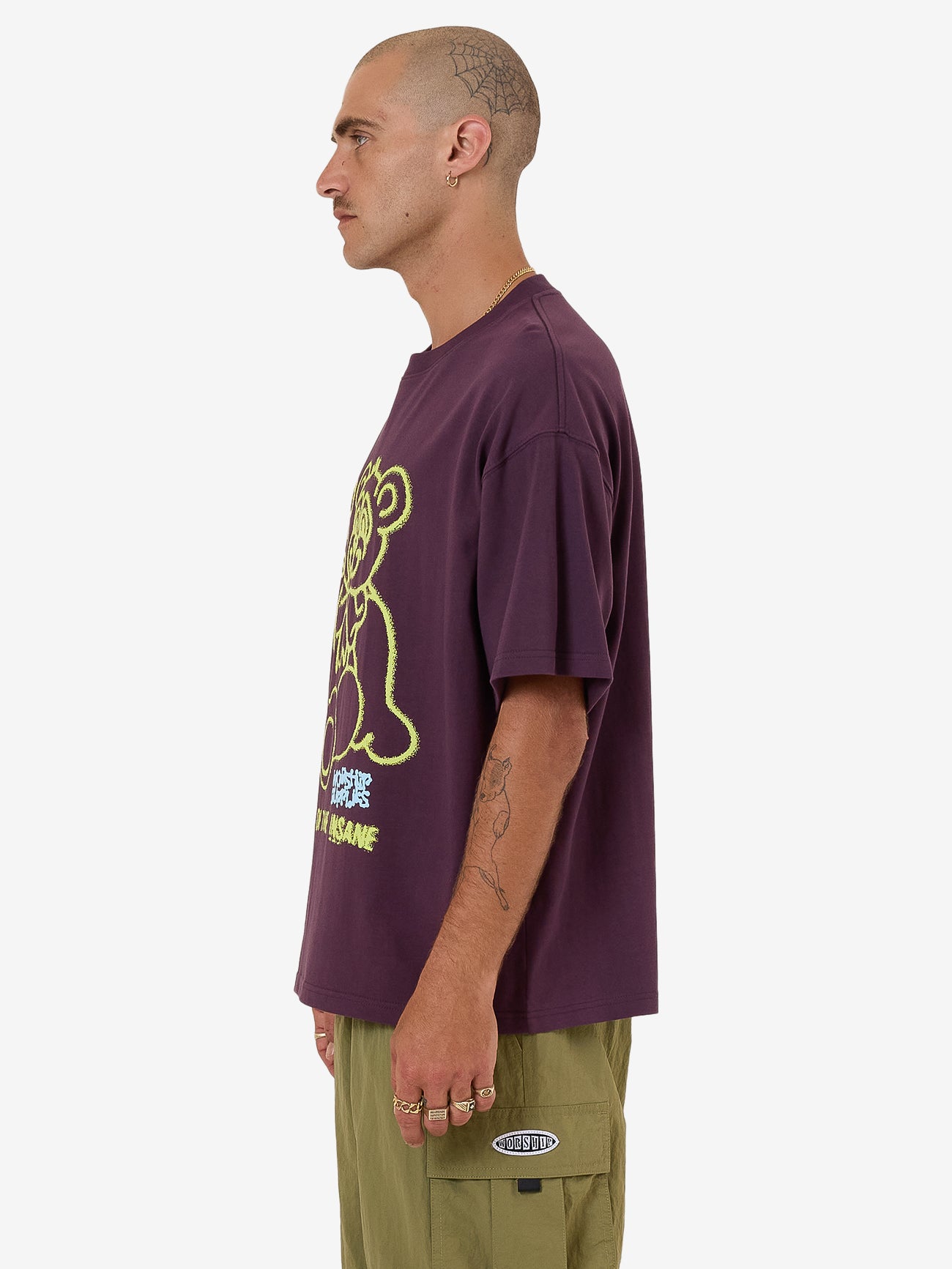 Terrain Oversized Tee - Blackberry XS