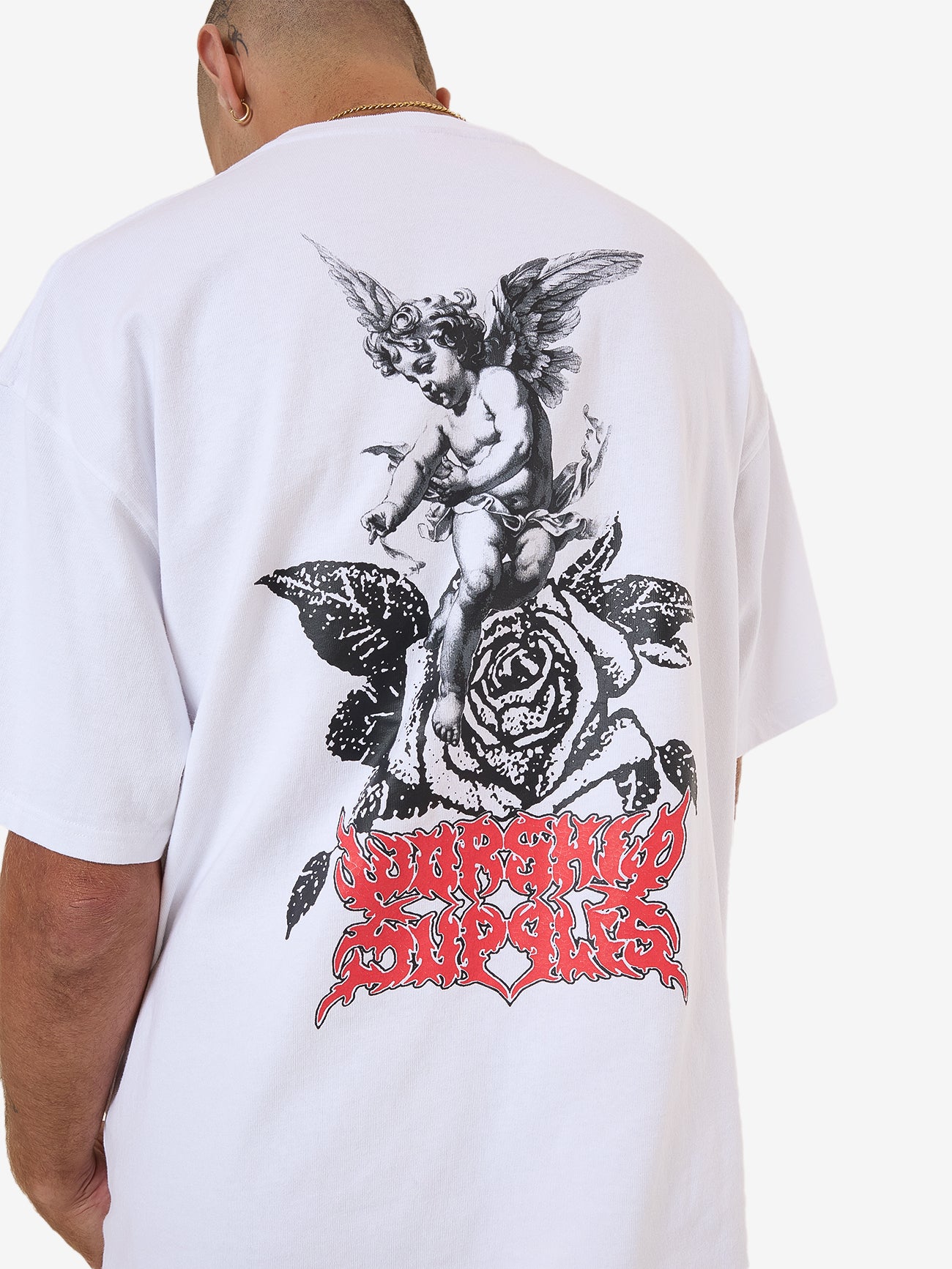 Perch Oversized Tee - White XS