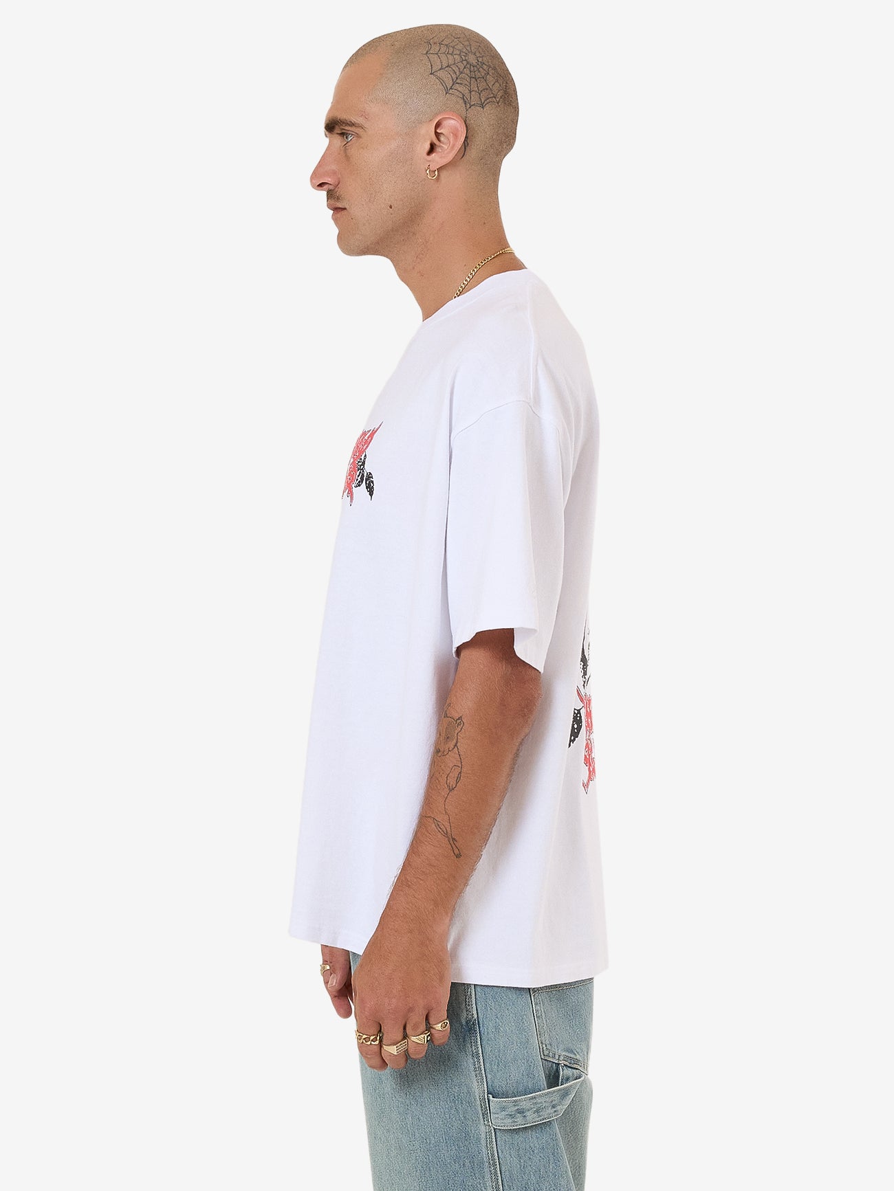 Perch Oversized Tee - White XS